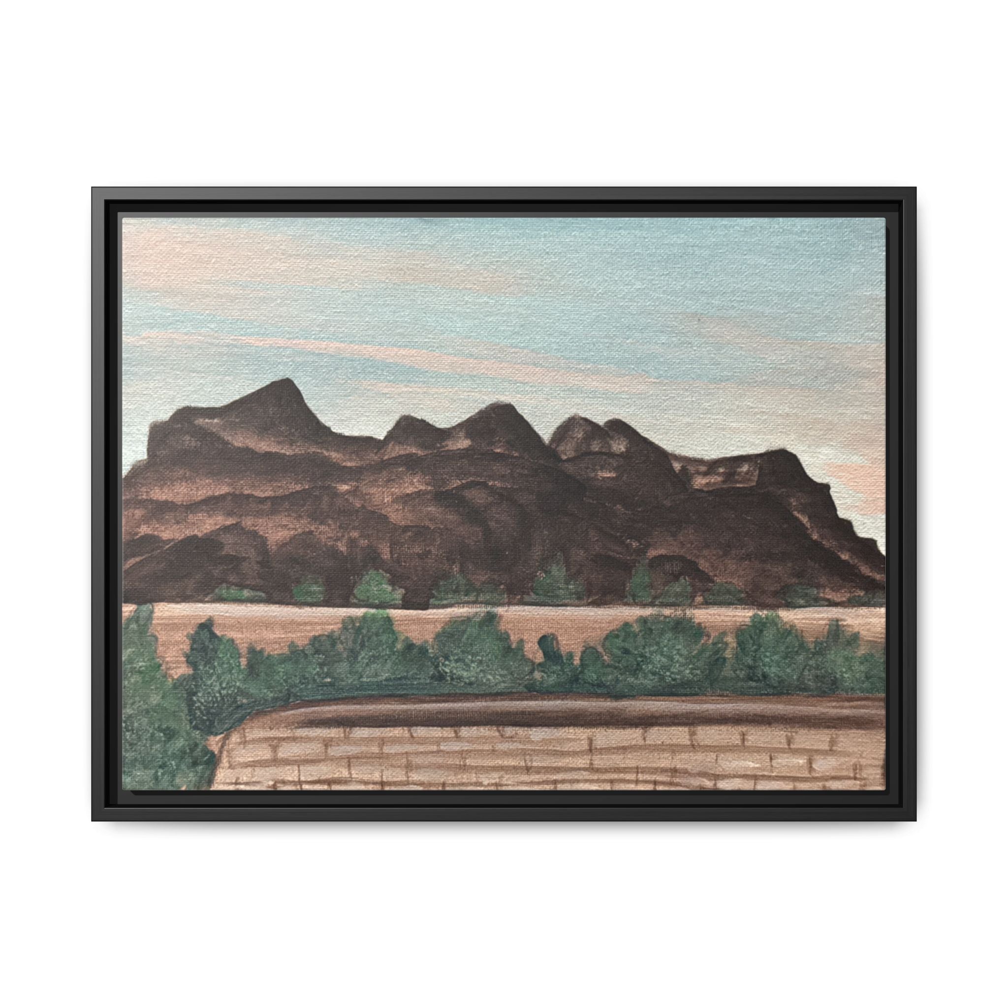 Las Cruces, New Mexico - Day 79 - Pushing The Art Framed Canvas