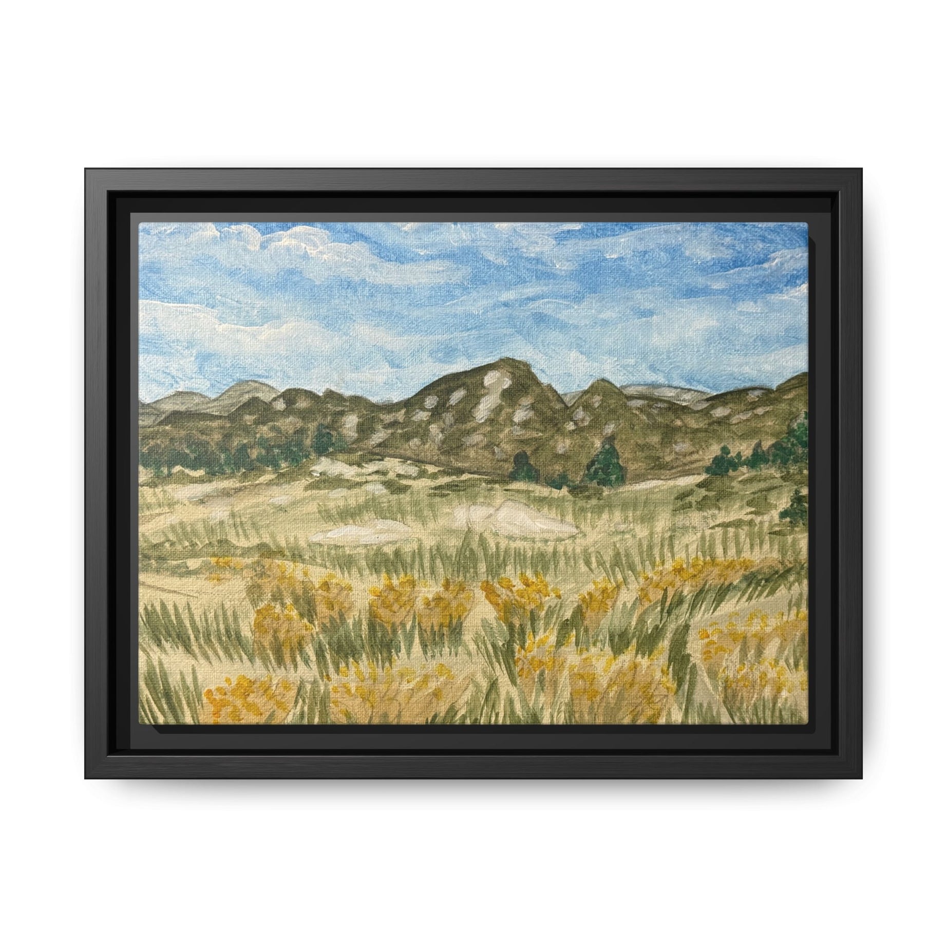 Ramona, California - Day 102 - Pushing The Art Framed Canvas