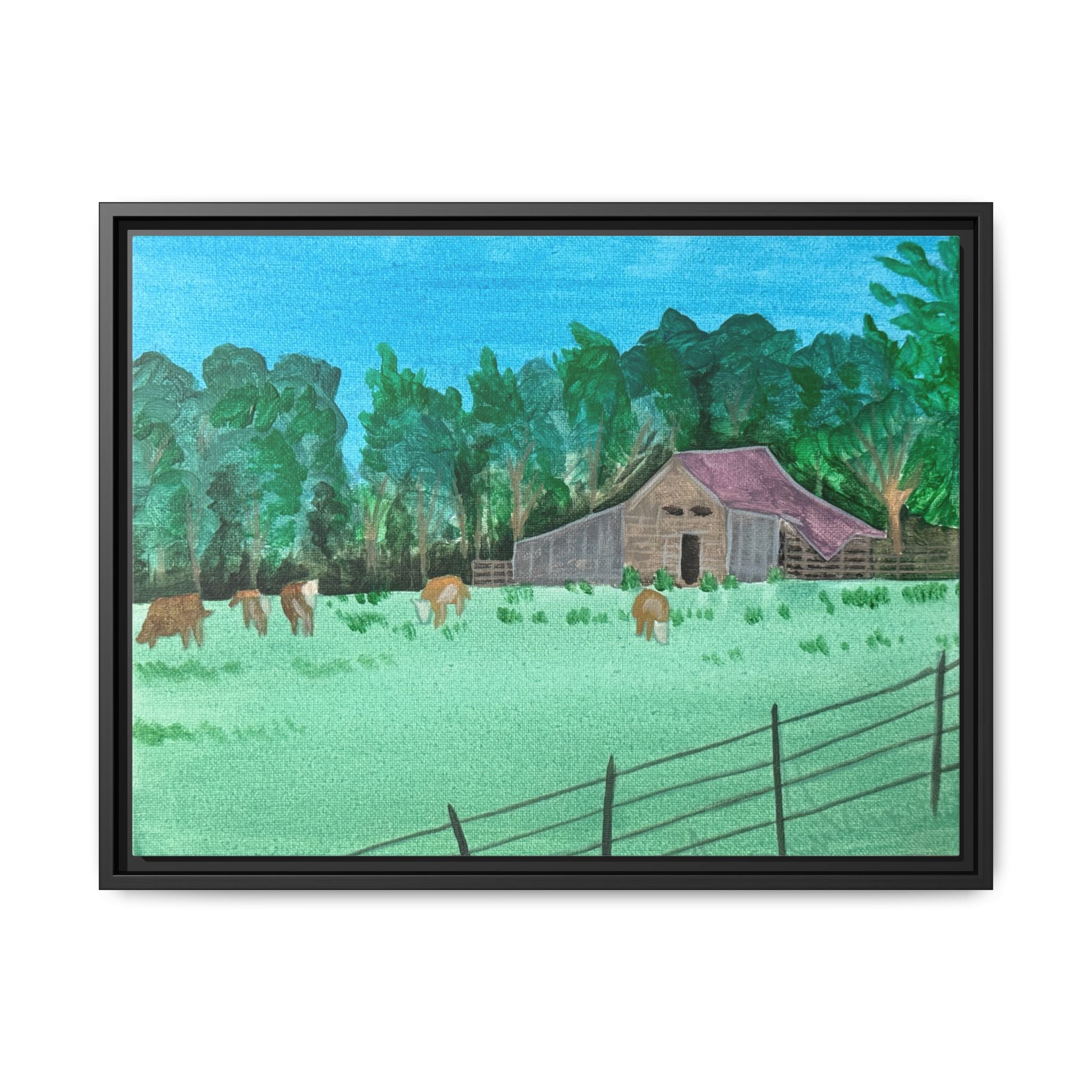 Paris, Arkansas - Day 43 - Pushing The Art Framed Canvas
