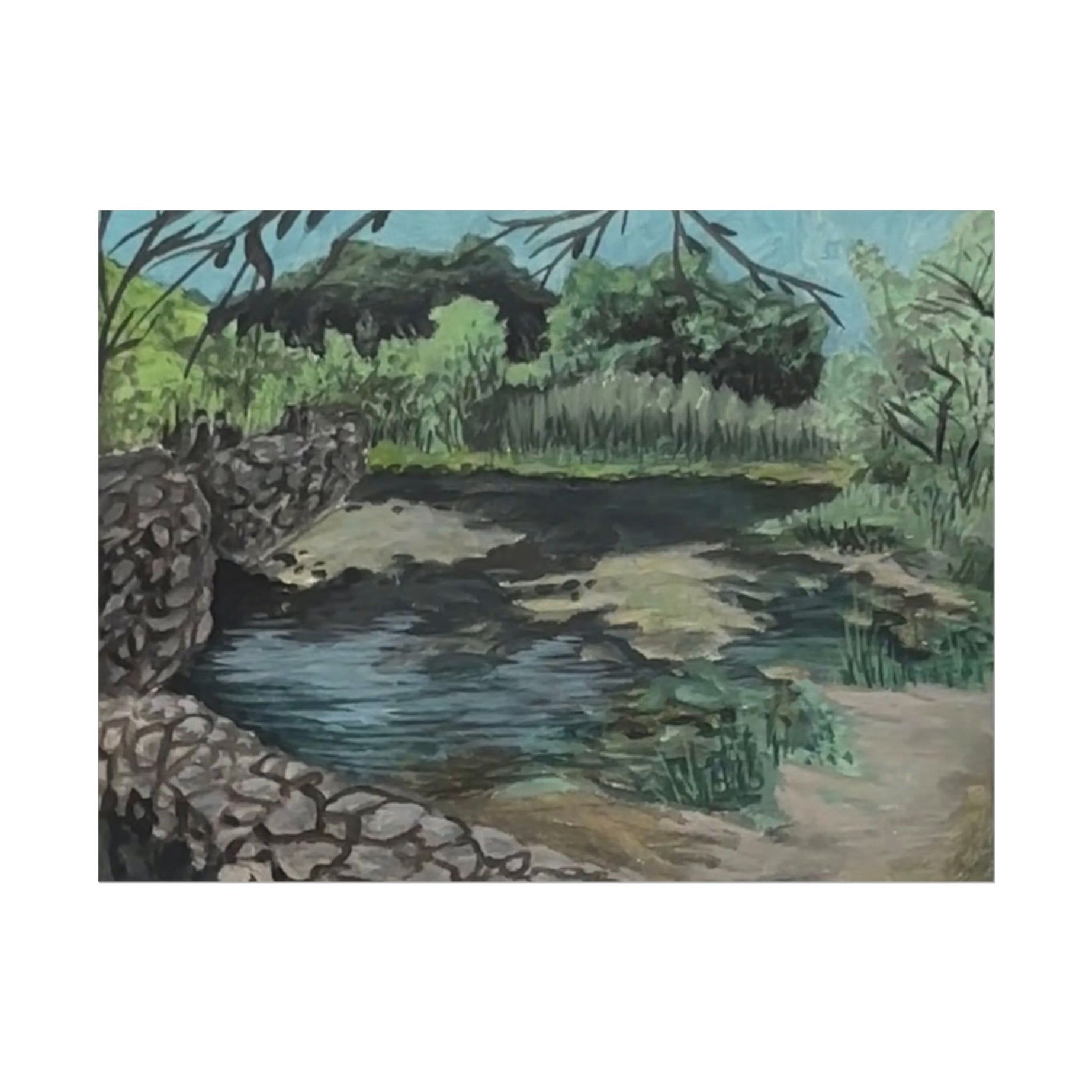 Old Mission Dam - Pushing The Art Training Print