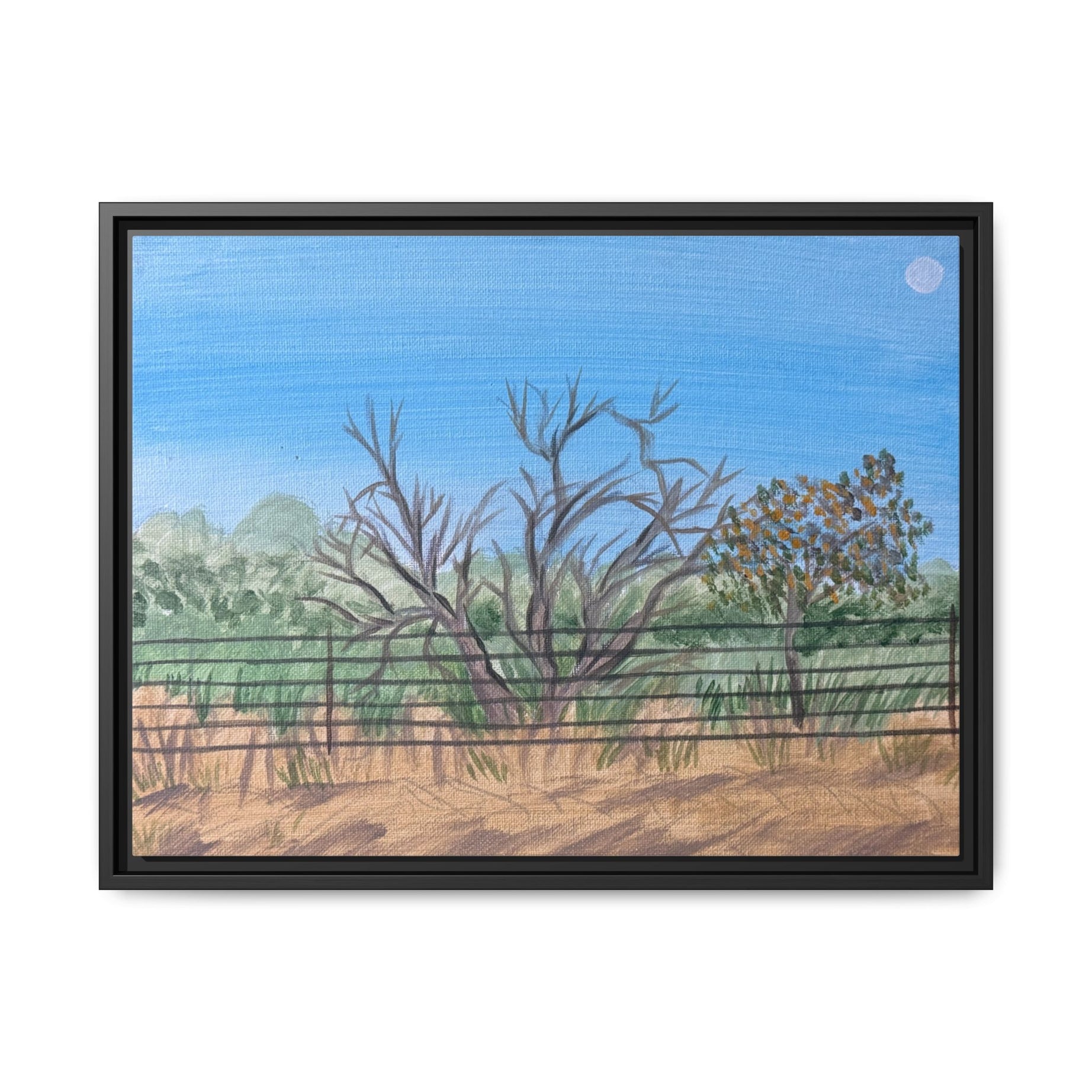 Childress, Texas - Day 57 - Pushing The Art Framed Canvas