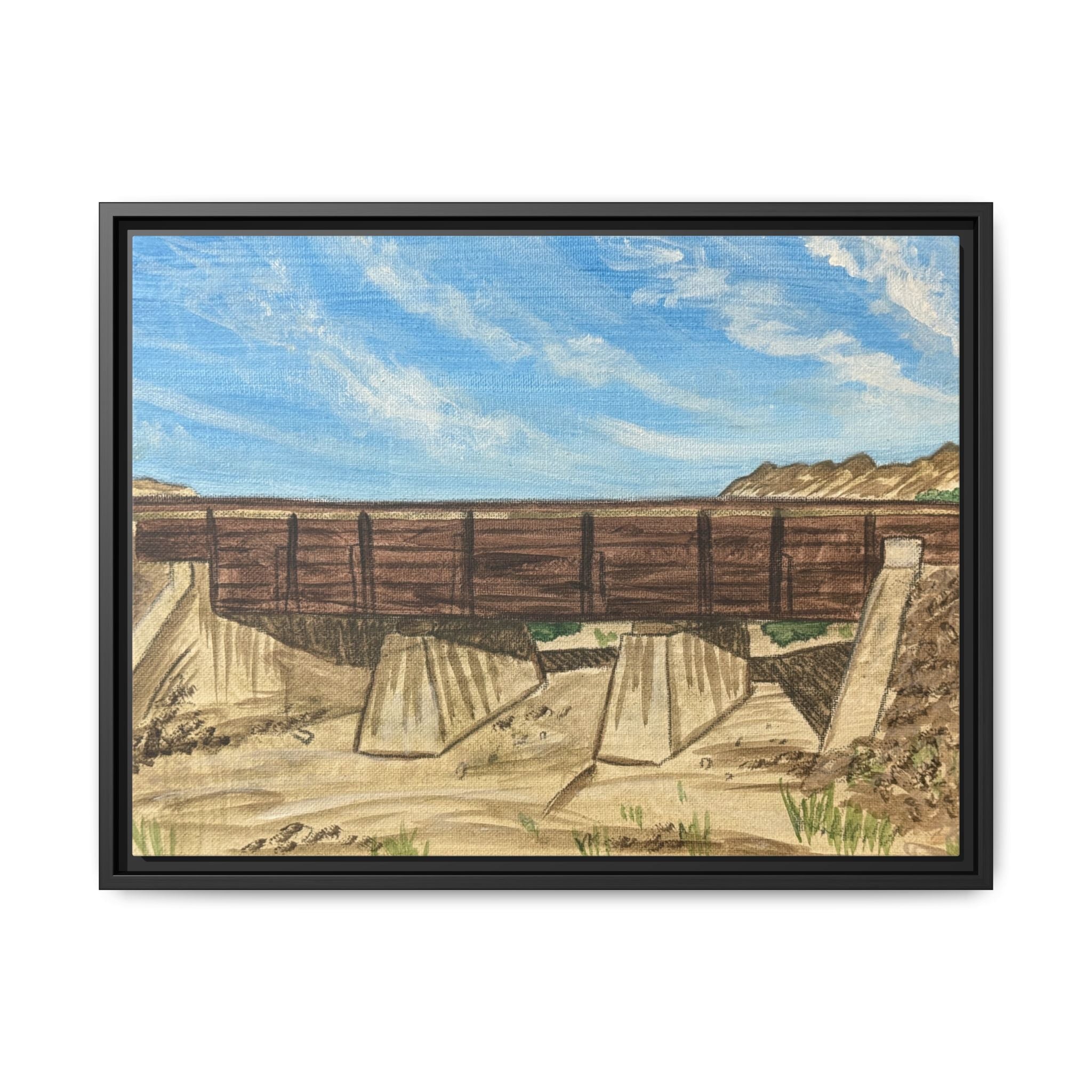 Yuma, Arizona - Day 96 - Pushing The Art Framed Canvas