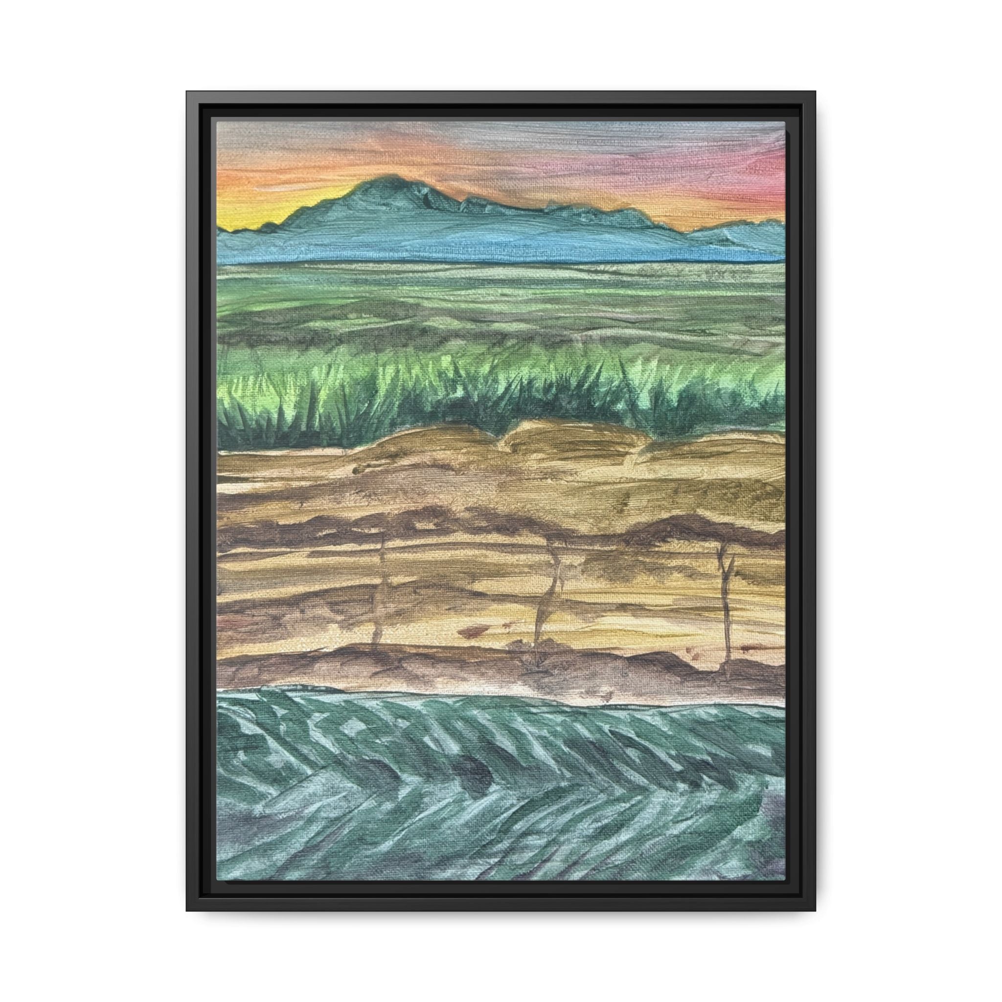 Westmorland, California - Day 99 - Pushing The Art Framed Canvas