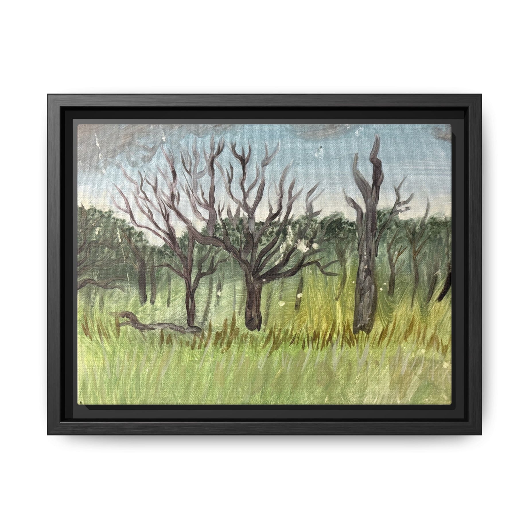 Meeker, Oklahoma - Day 48 - Pushing The Art Framed Canvas