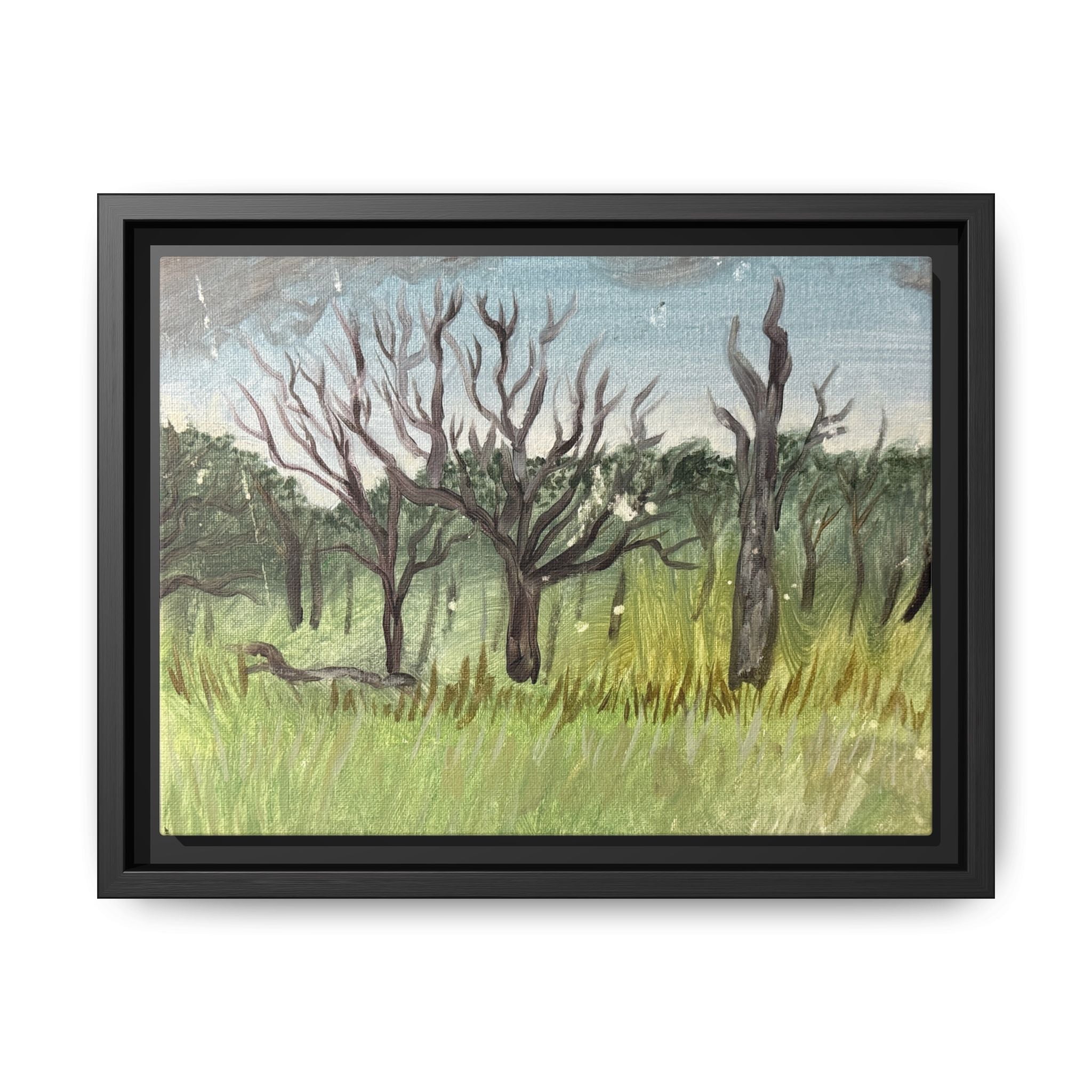 Meeker, Oklahoma - Day 48 - Pushing The Art Framed Canvas