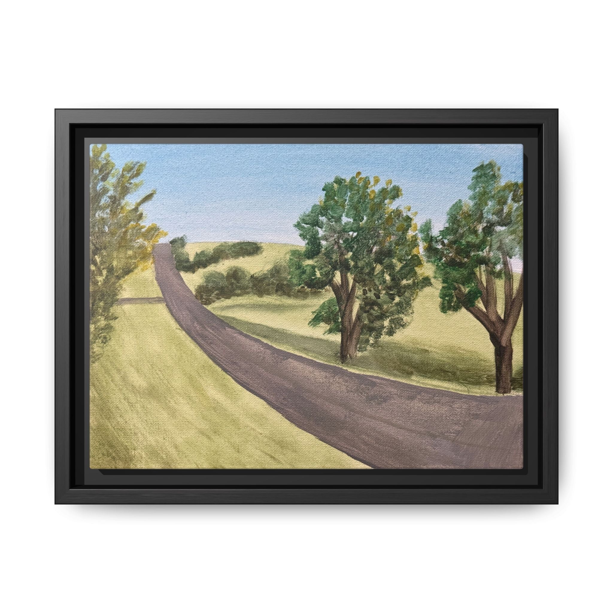 Hinton, Oklahoma - Day 52 - Pushing The Art Framed Canvas