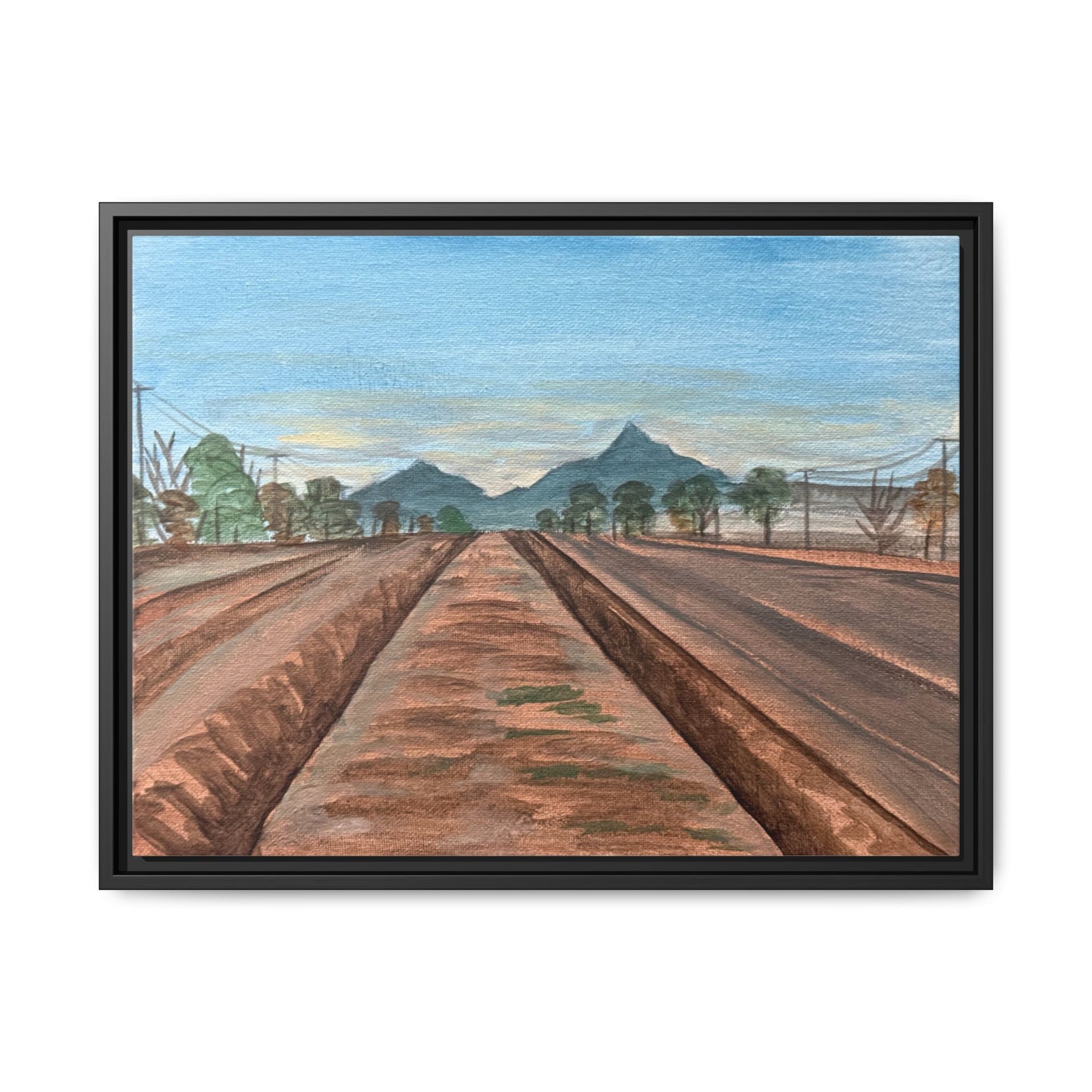 Socorro, Texas - Day 76 - Pushing The Art Framed Canvas