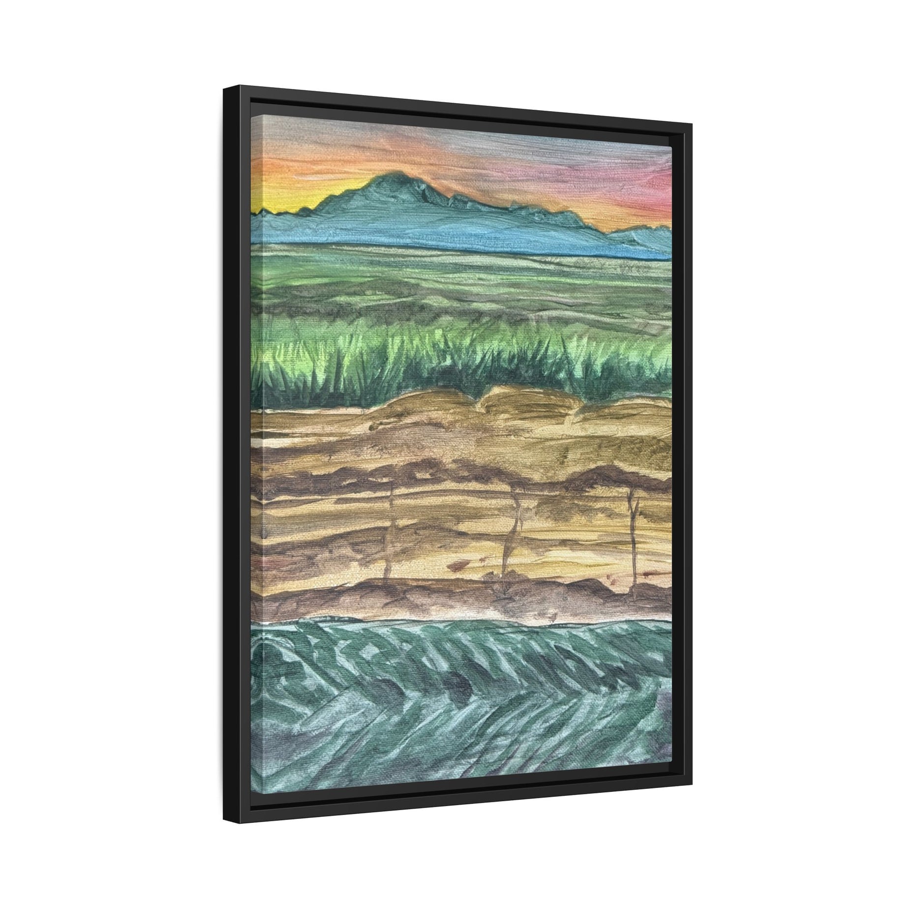 Westmorland, California - Day 99 - Pushing The Art Framed Canvas