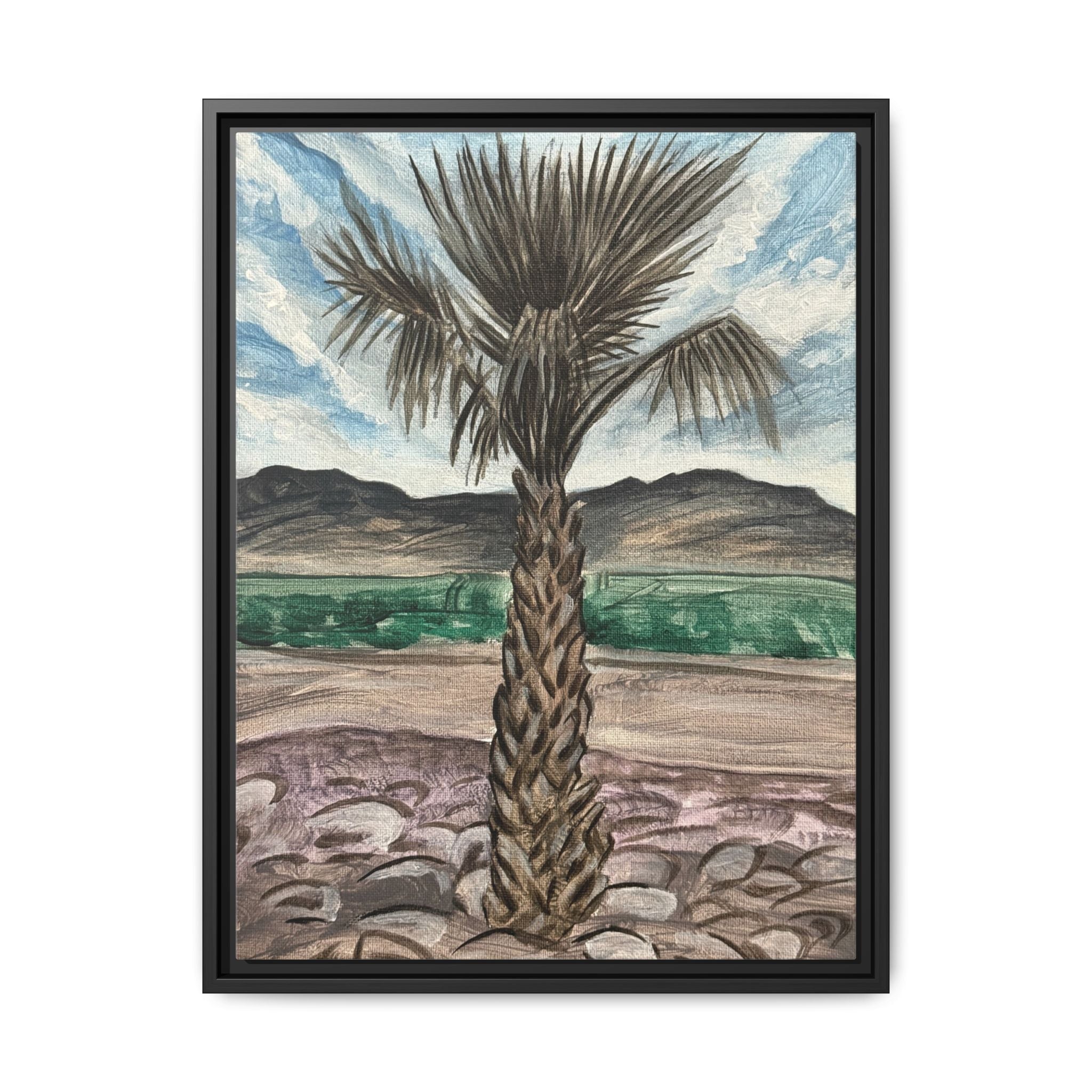 Globe, Arizona - Day 88 - Pushing The Art Framed Canvas