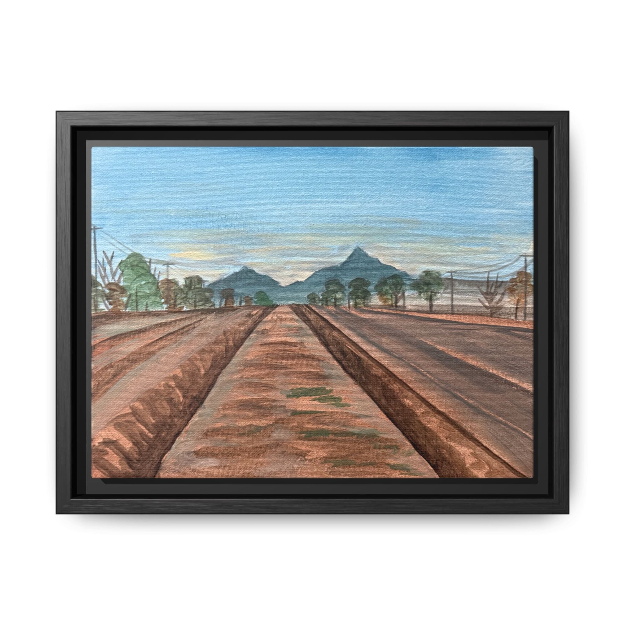 Socorro, Texas - Day 76 - Pushing The Art Framed Canvas