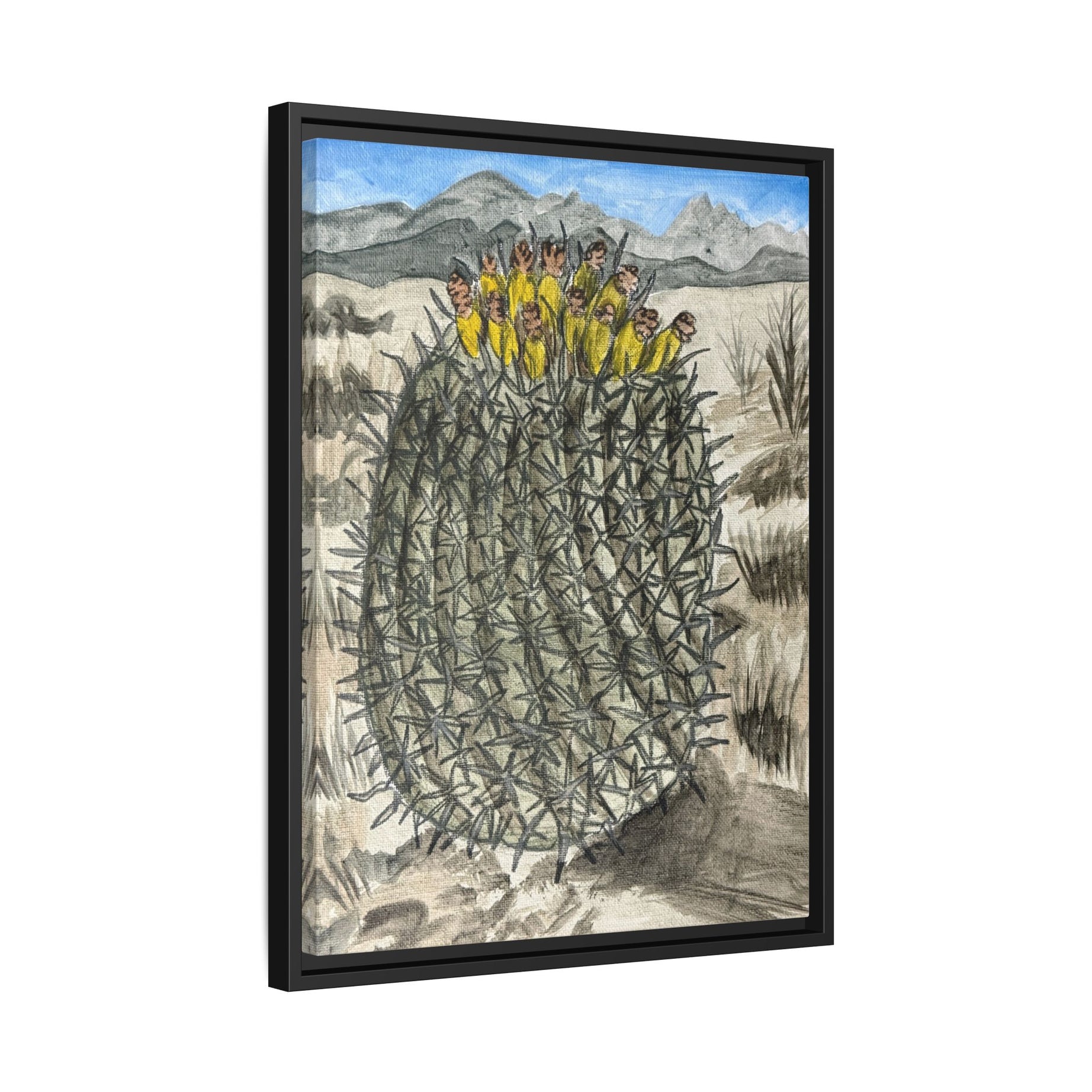Safford, Arizona - Day 84 - Pushing The Art Framed Canvas