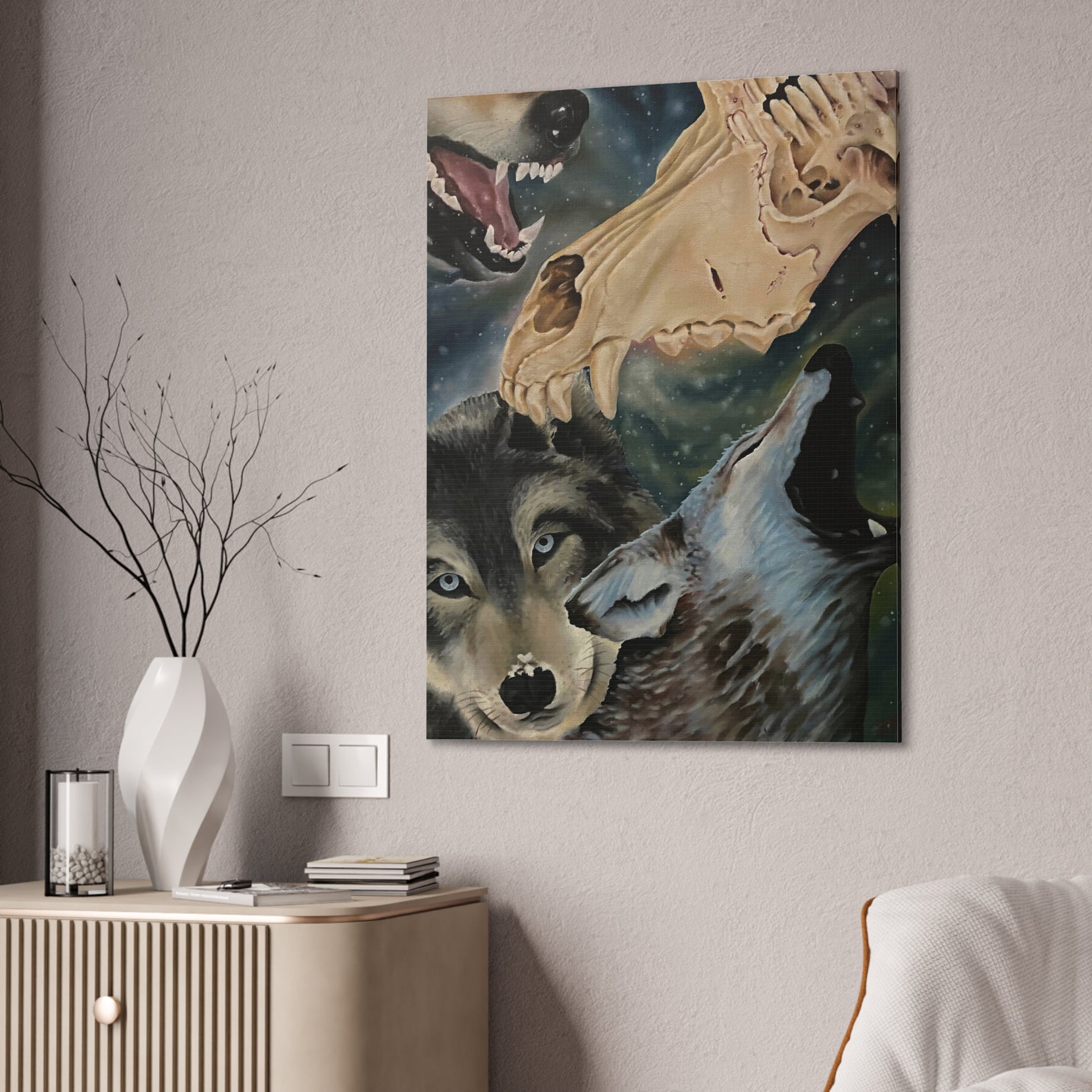 Cry Wolf Canvas
