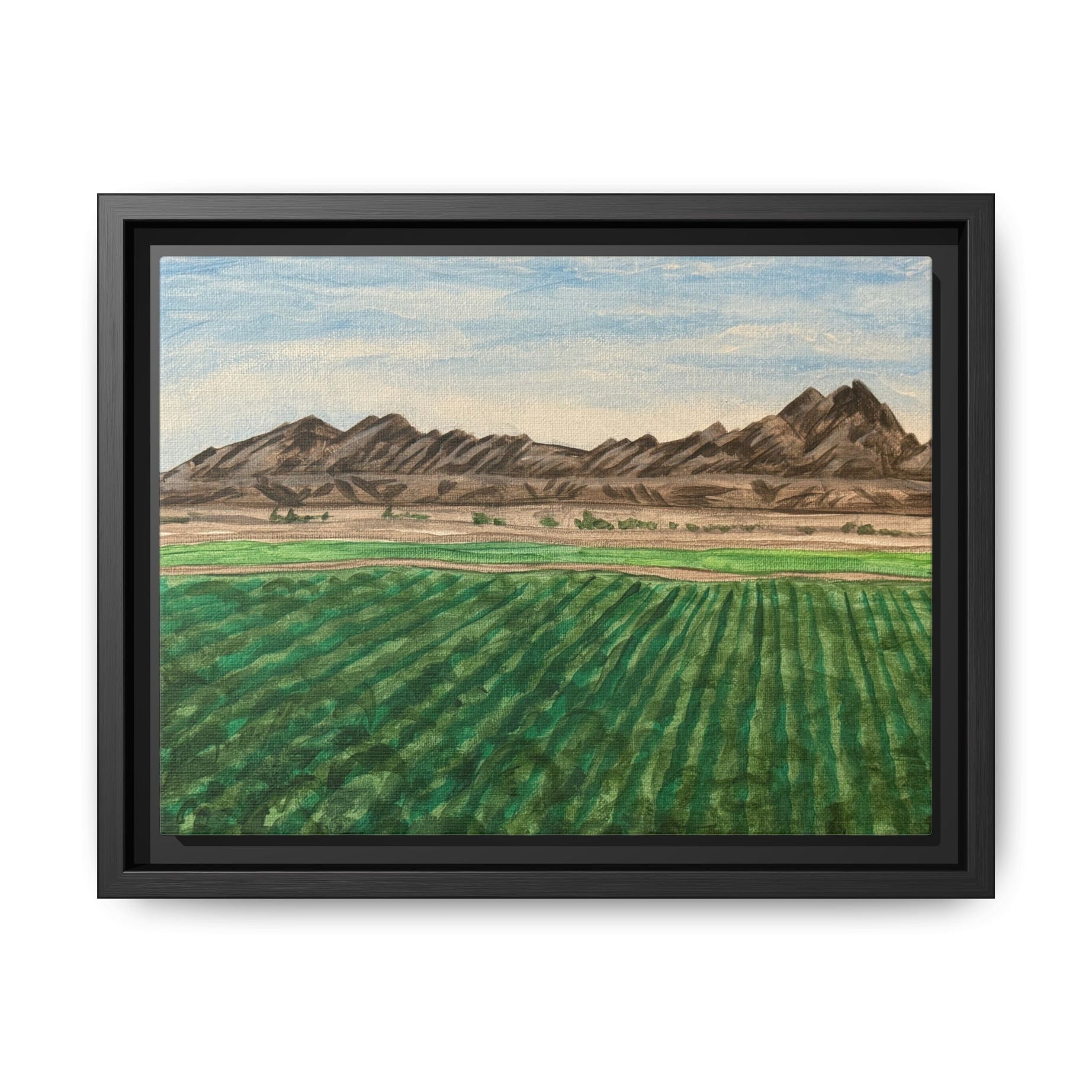 Winterhaven, California - Day 97 - Pushing The Art Framed Canvas