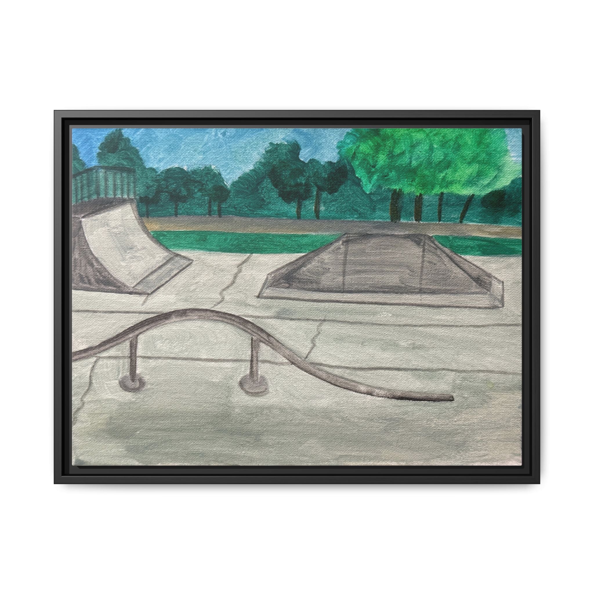 Mangum, Oklahoma - Day 55 - Pushing The Art Framed Canvas