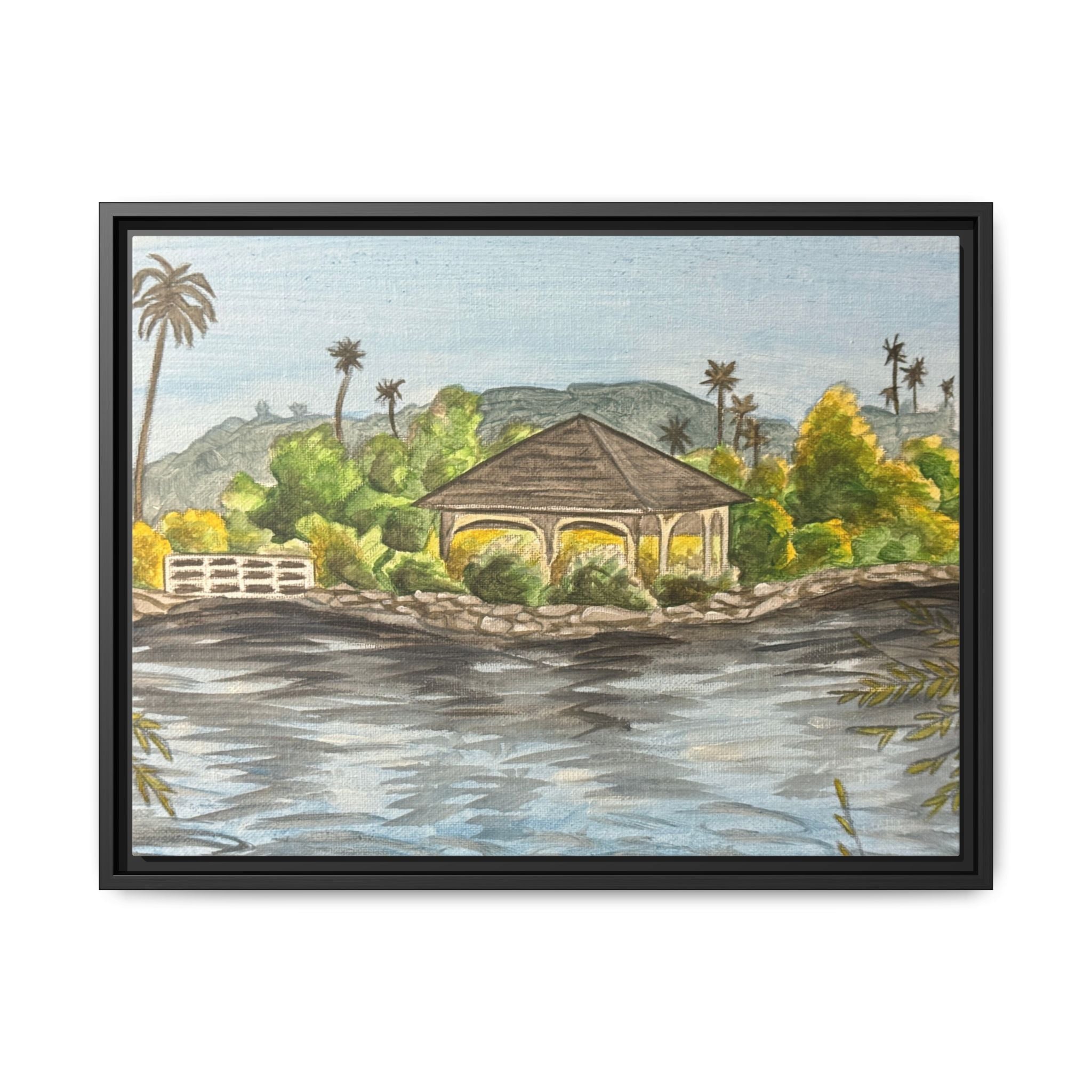 Lakeside, California - Day 103 - Pushing The Art Framed Canvas