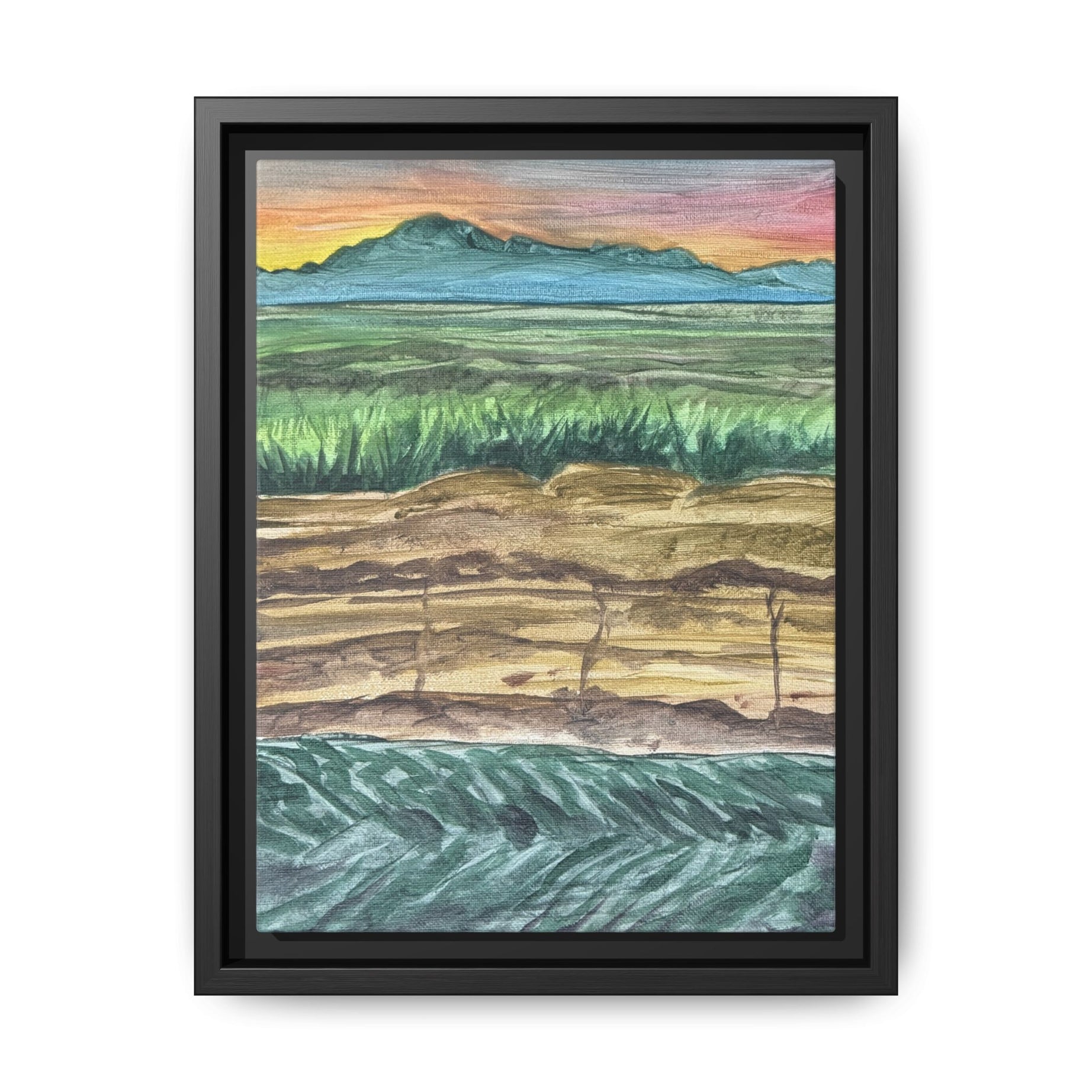 Westmorland, California - Day 99 - Pushing The Art Framed Canvas