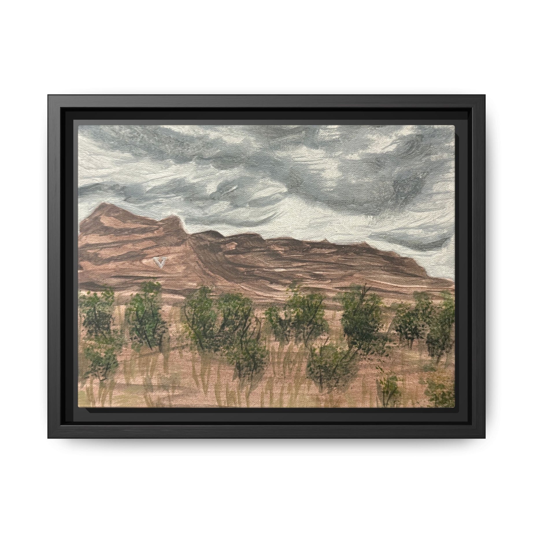 Van Horn, Texas - Day 73 - Pushing The Art Framed Canvas