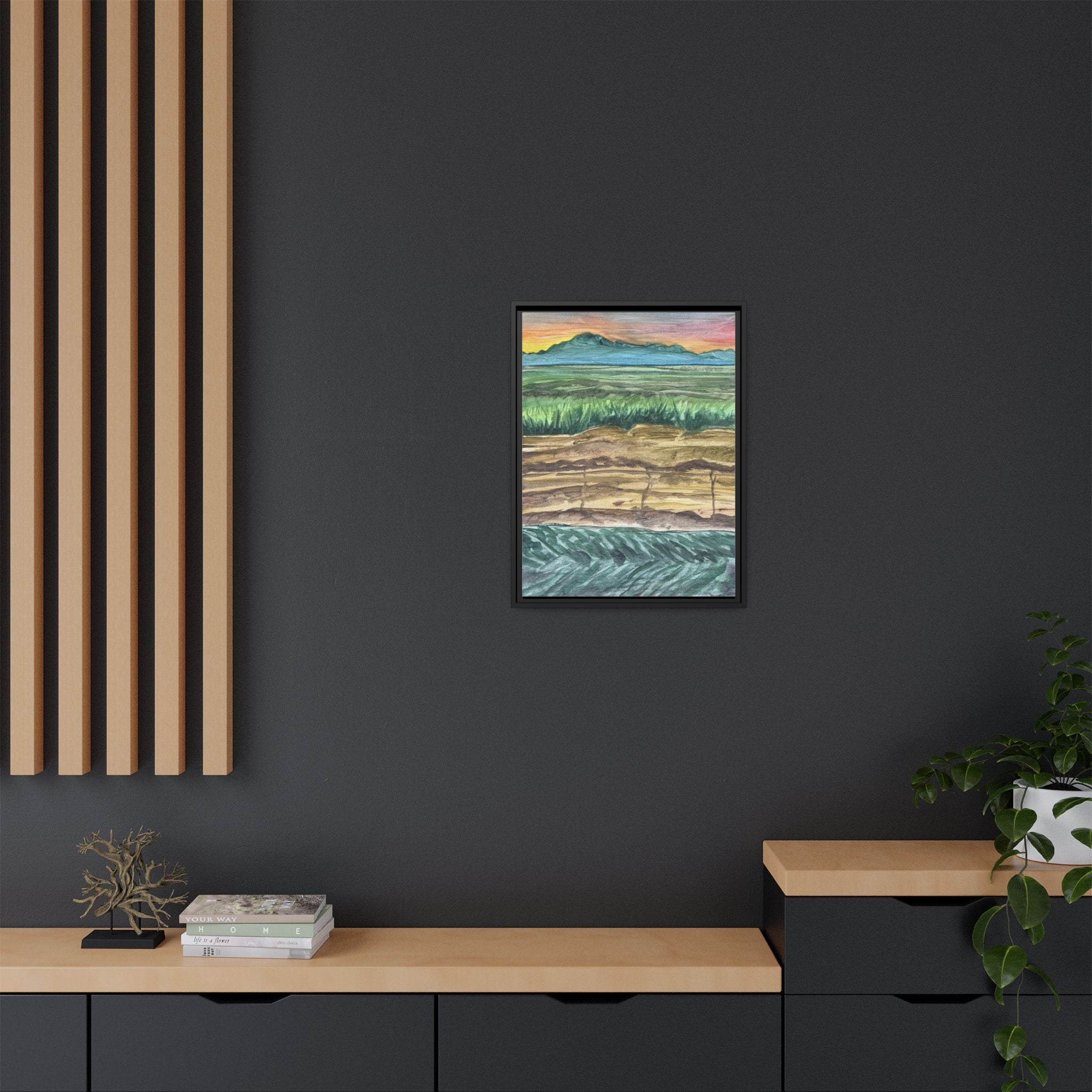 Westmorland, California - Day 99 - Pushing The Art Framed Canvas