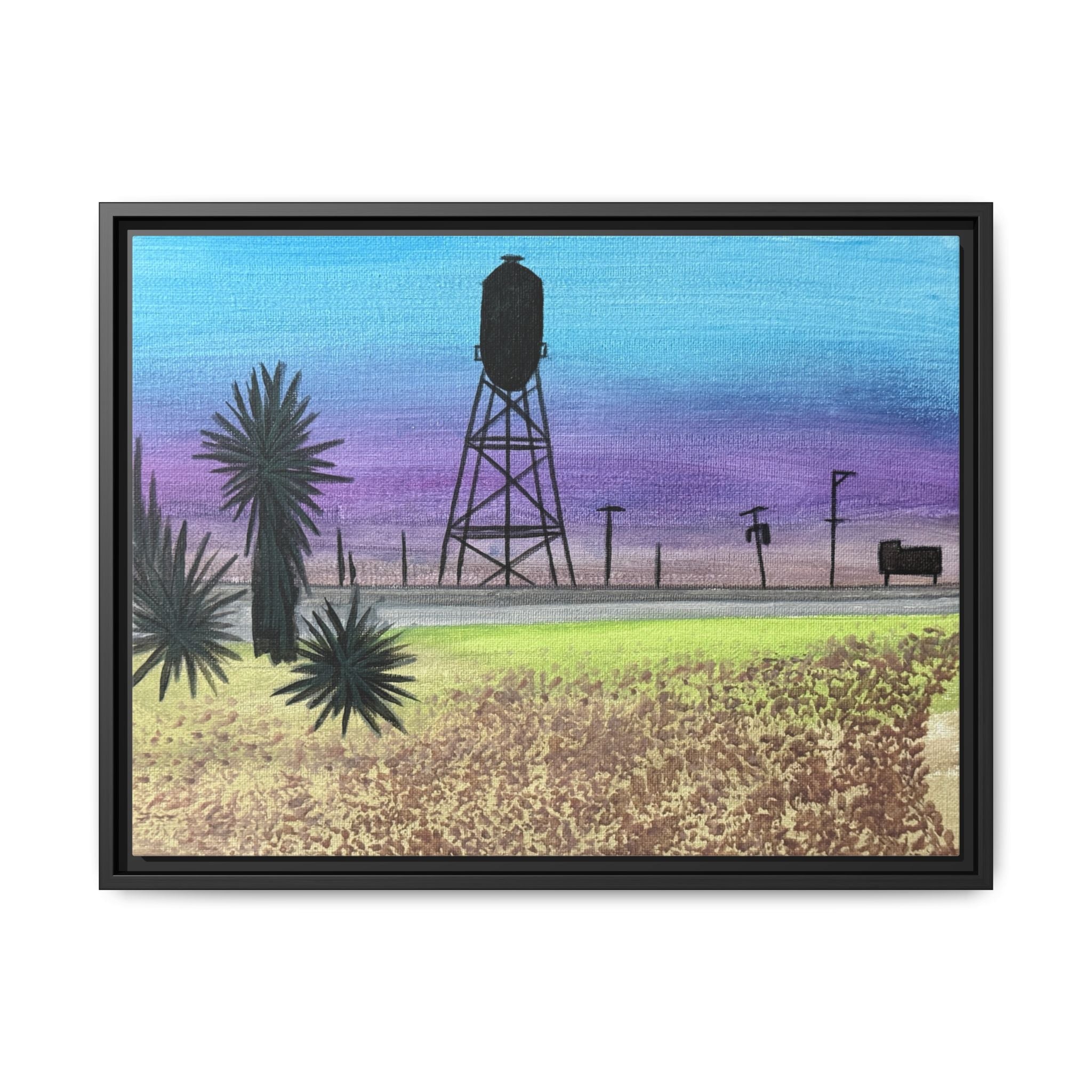 Pyote, Texas - Day 67 - Pushing The Art Framed Canvas