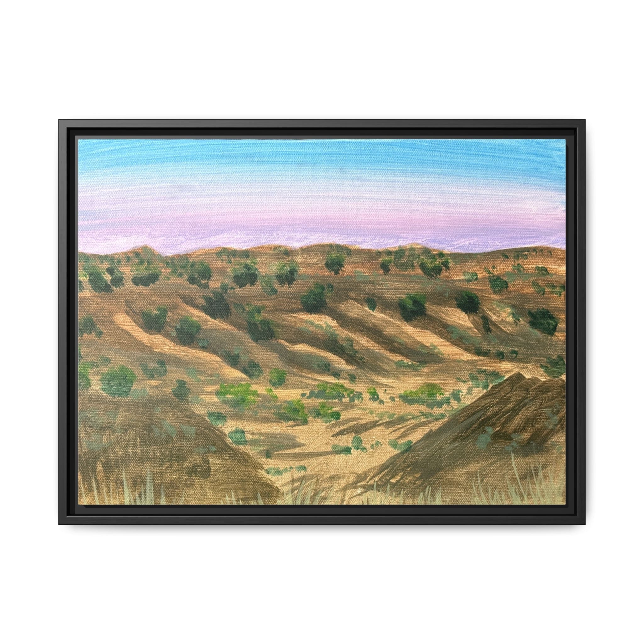 Turkey, Texas - Day 57 - Pushing The Art Framed Canvas