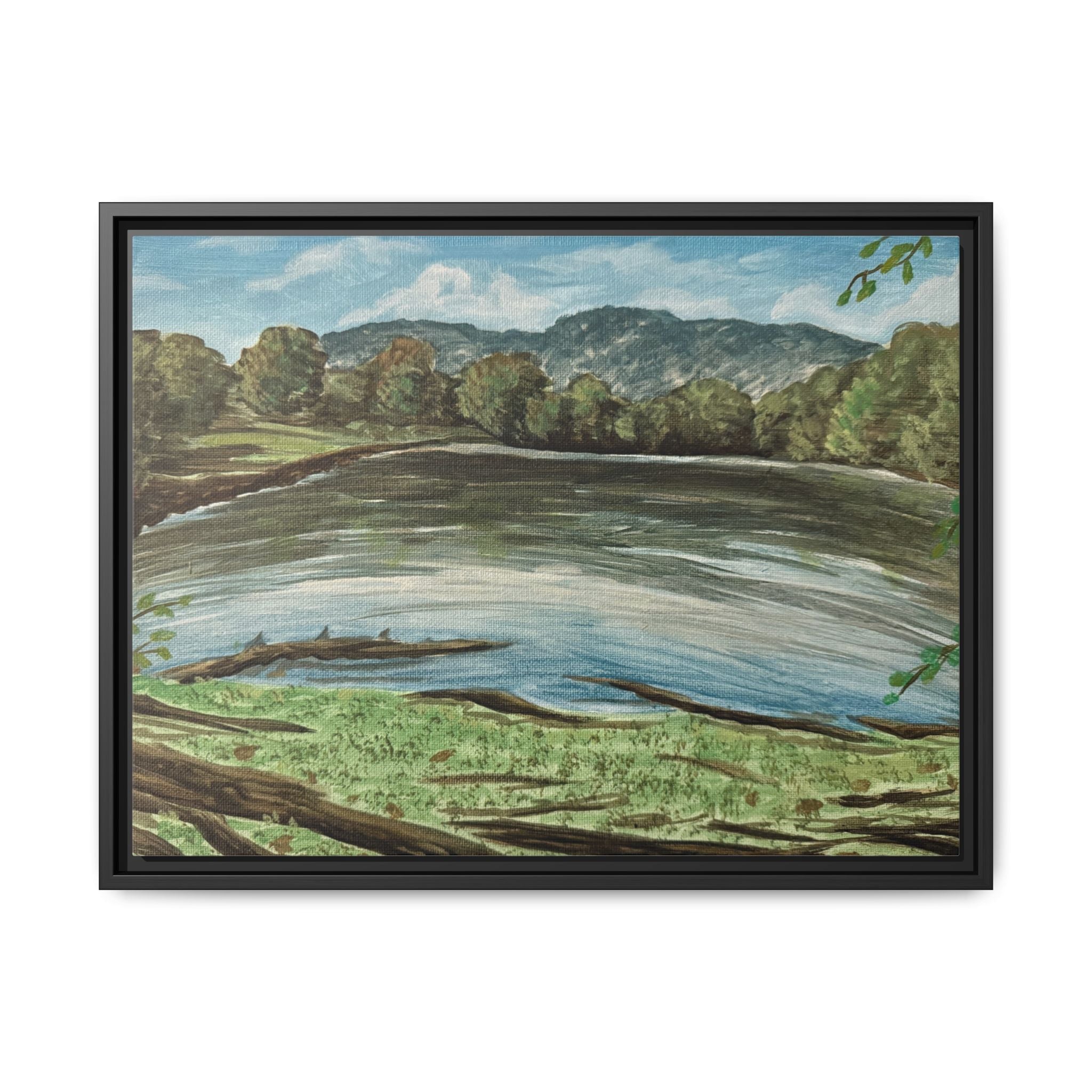 Rockwood, Tennessee - Day 26 - Pushing The Art Framed Canvas