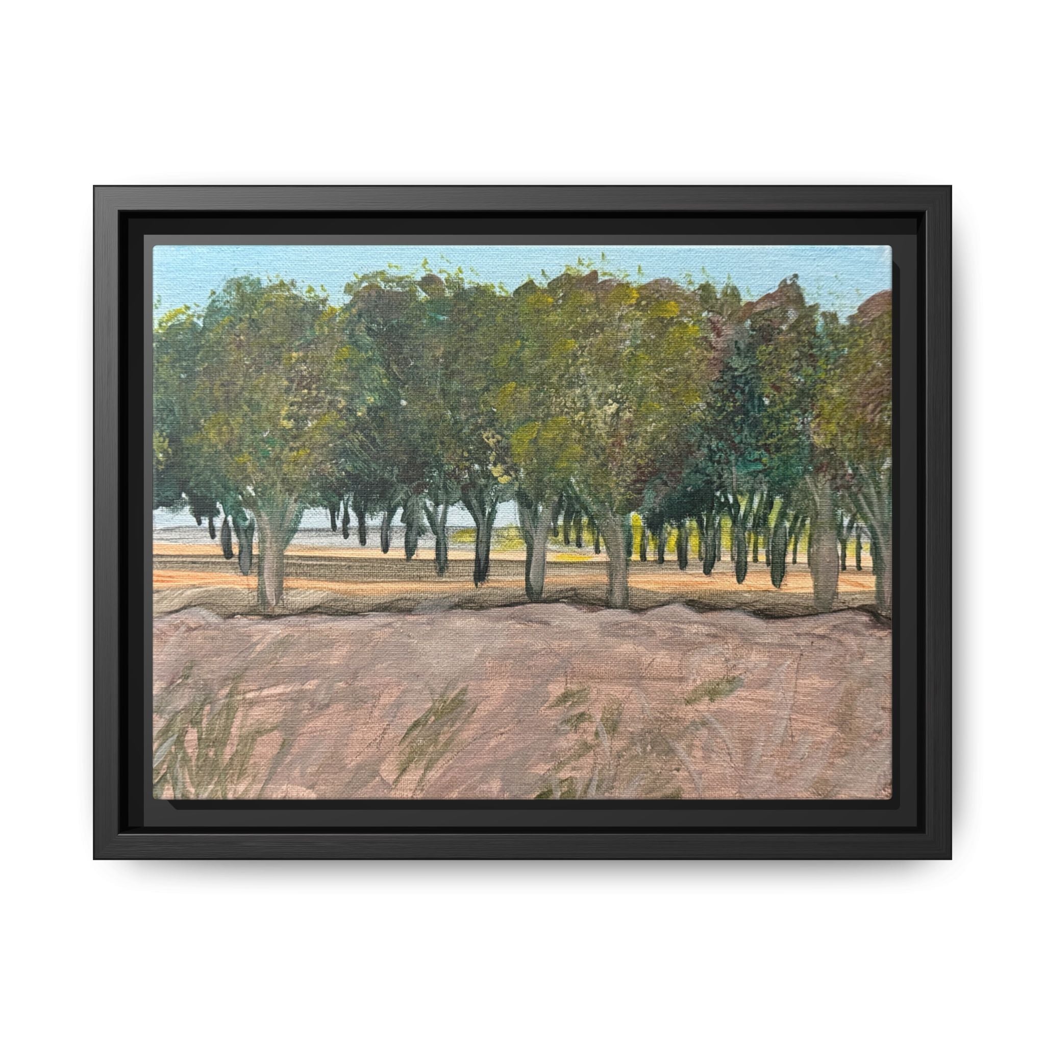 Vado, New Mexico - Day 78 - Pushing The Art Framed Canvas