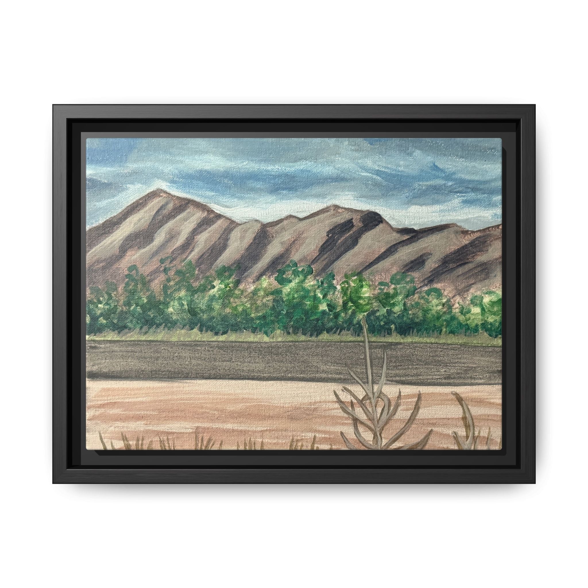 Van Horn, Texas - Day 72 - Pushing The Art Framed Canvas