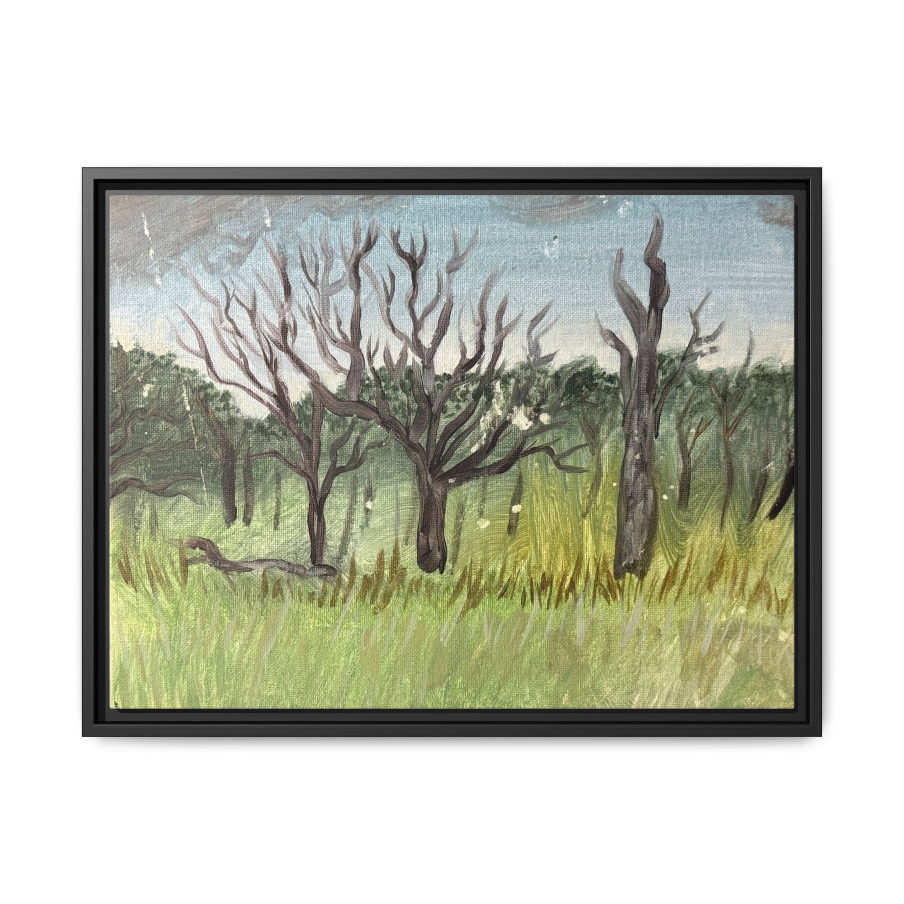 Meeker, Oklahoma - Day 48 - Pushing The Art Framed Canvas