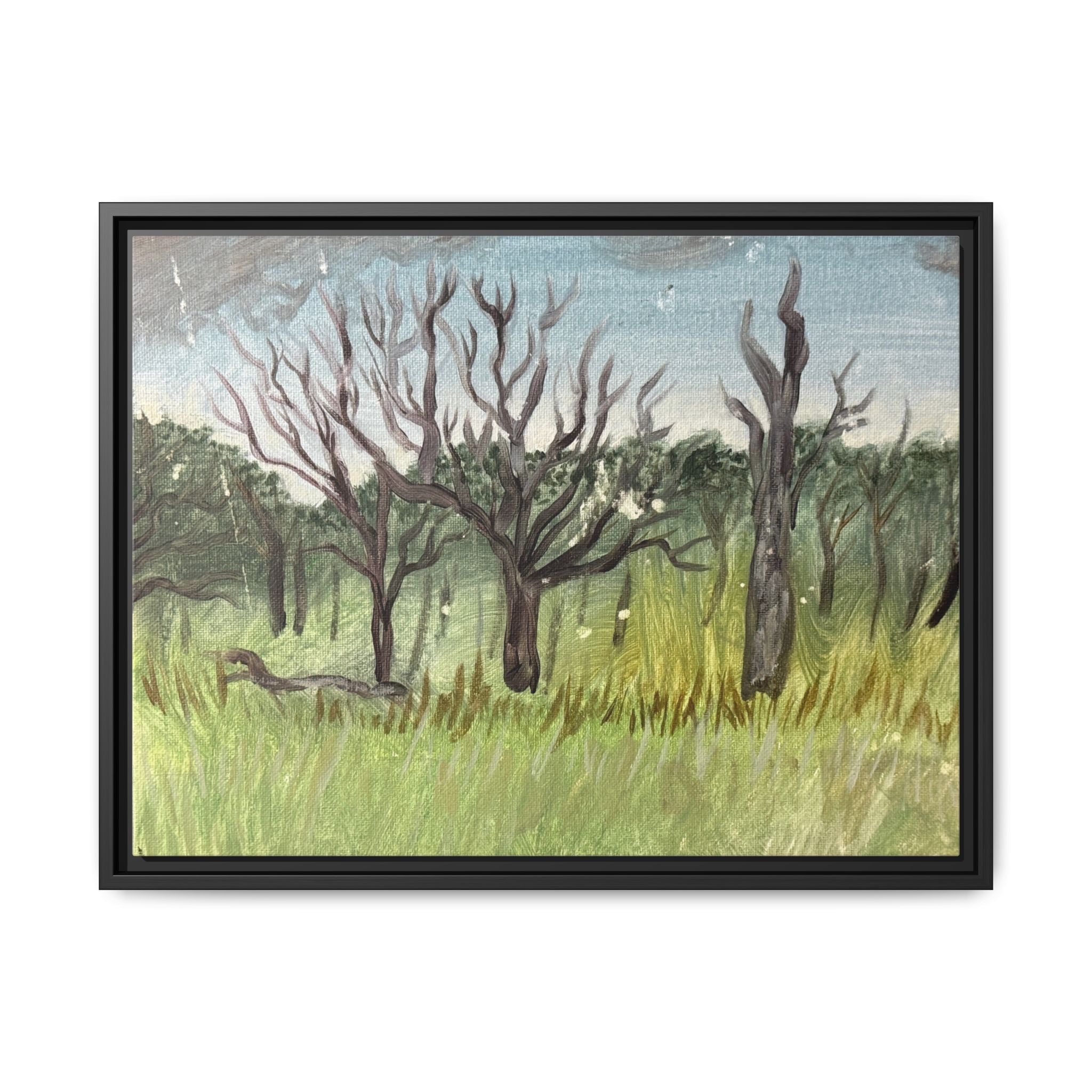 Meeker, Oklahoma - Day 48 - Pushing The Art Framed Canvas