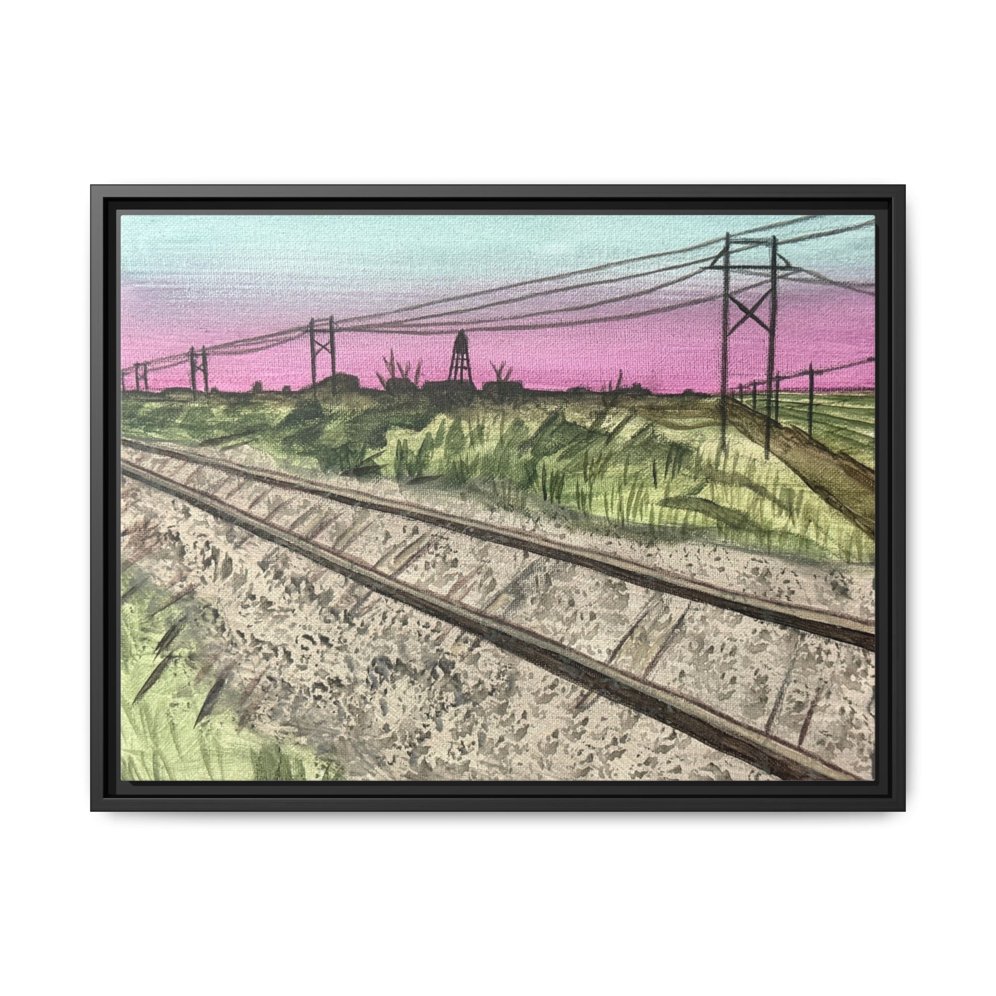 Seminole, Texas- Day 64 - Pushing The Art Framed Canvas
