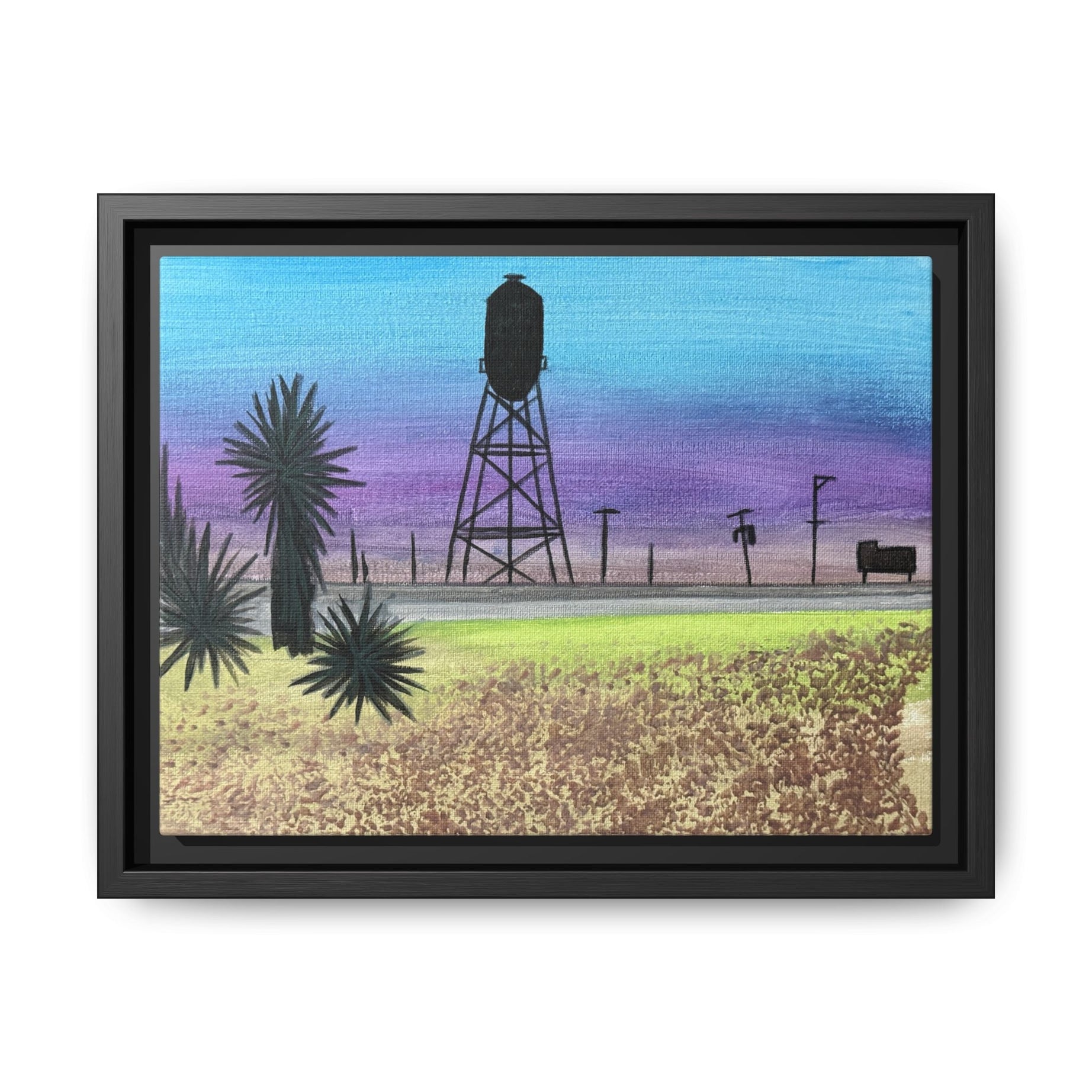 Pyote, Texas - Day 67 - Pushing The Art Framed Canvas