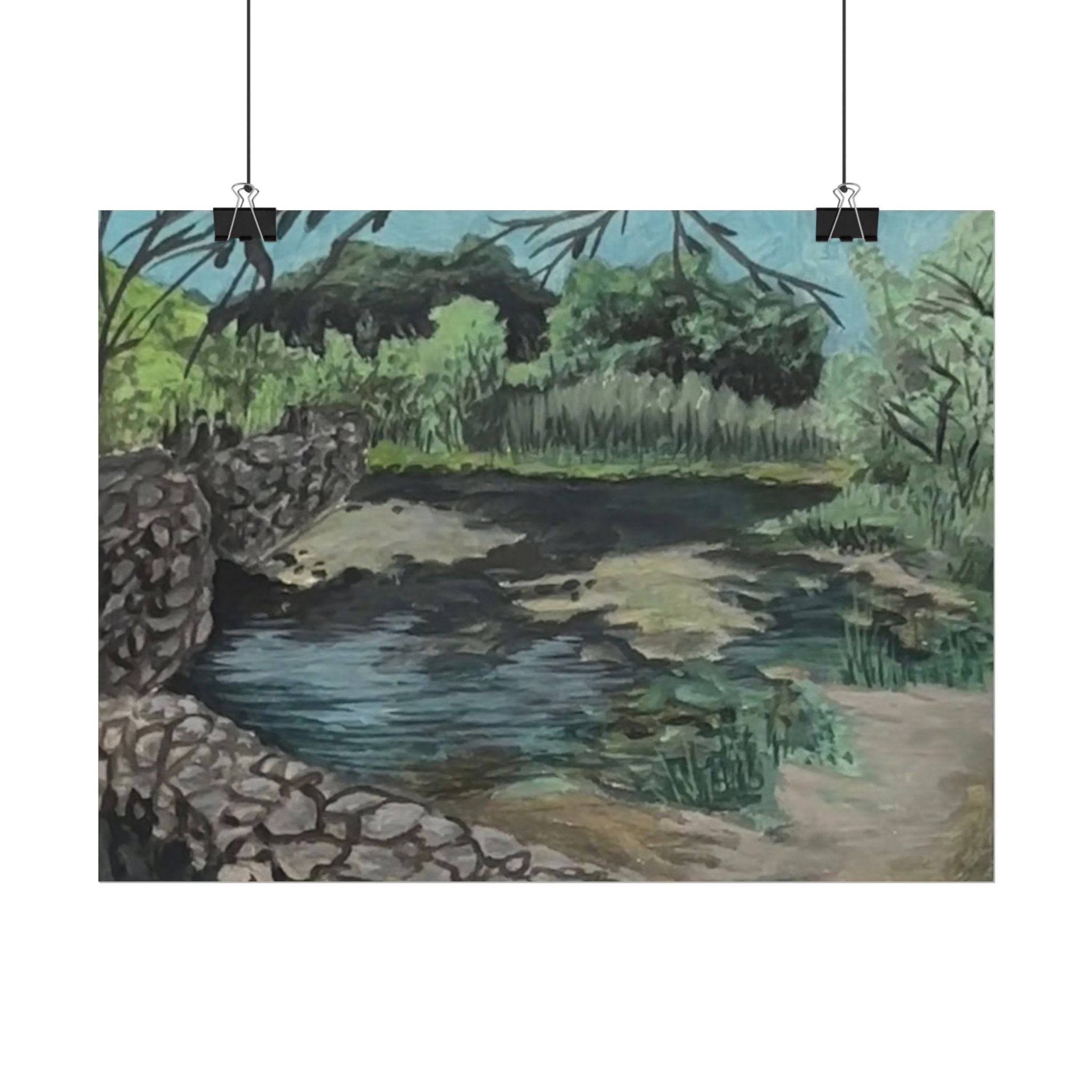 Old Mission Dam - Pushing The Art Training Print