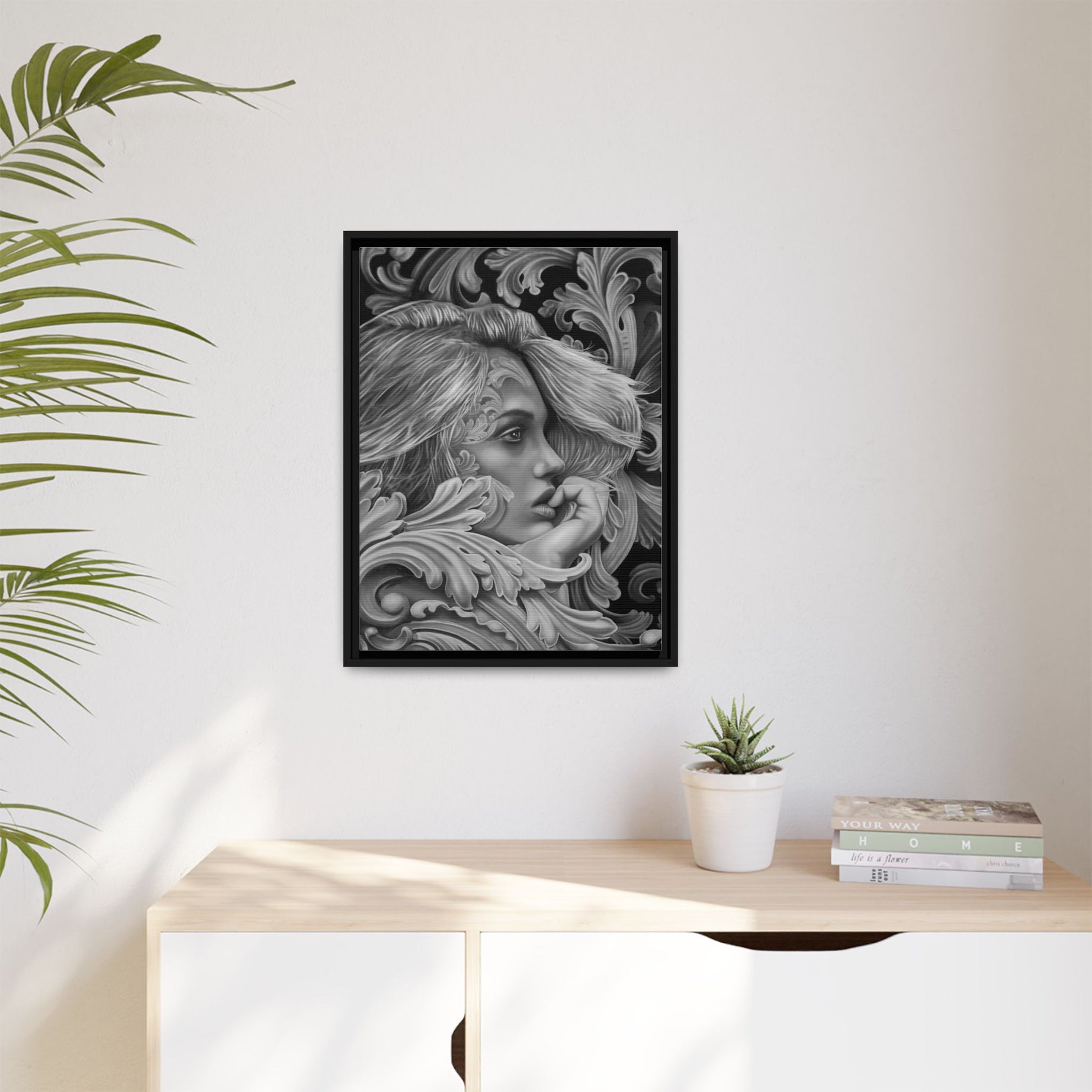 Contemplation Framed Canvas