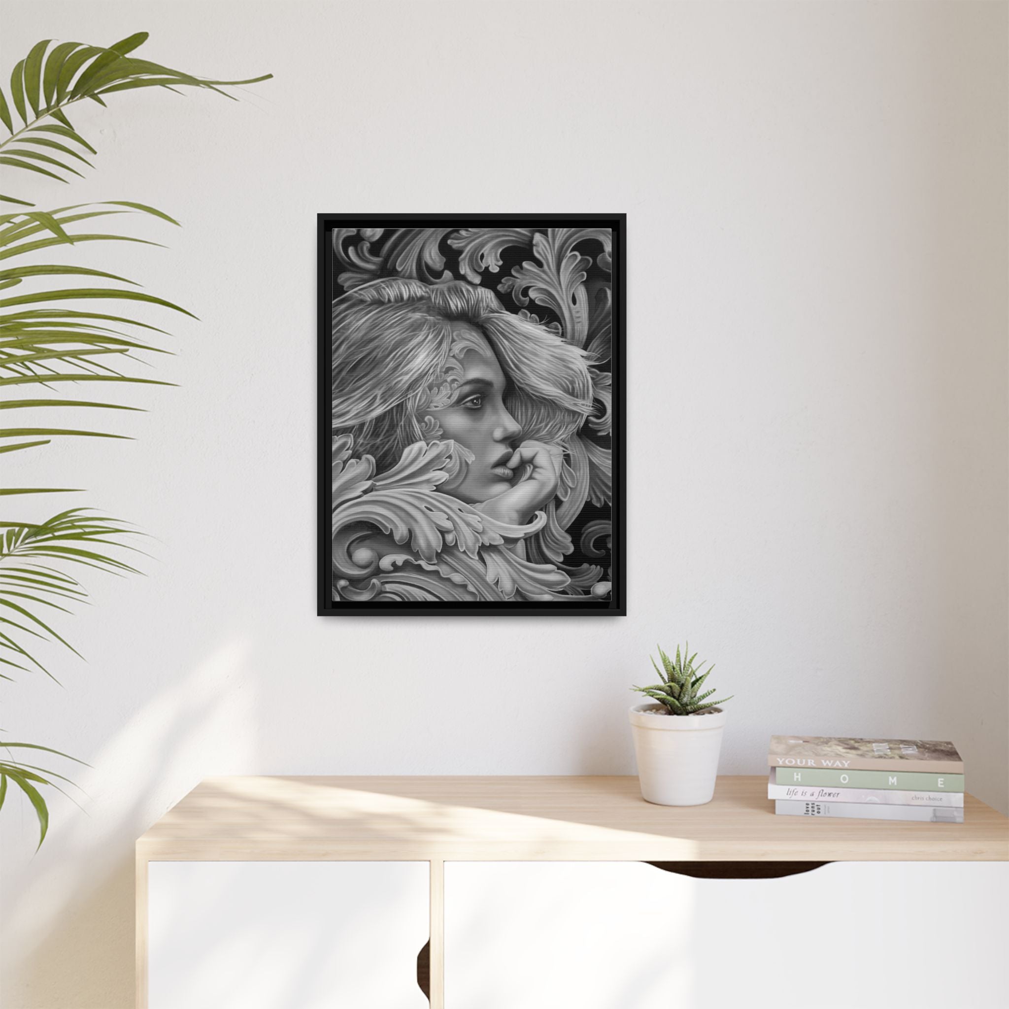 Contemplation Framed Canvas