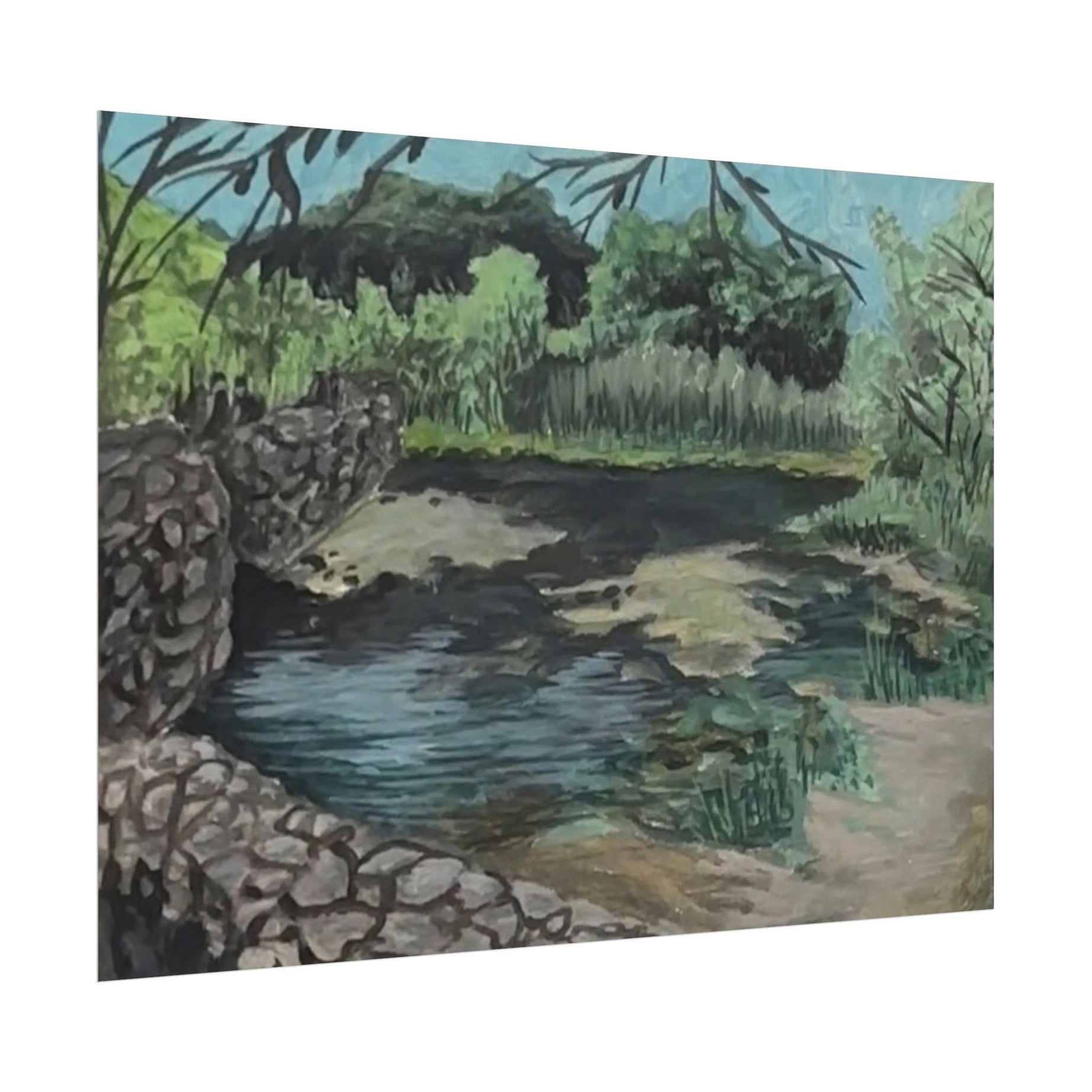 Old Mission Dam - Pushing The Art Training Print