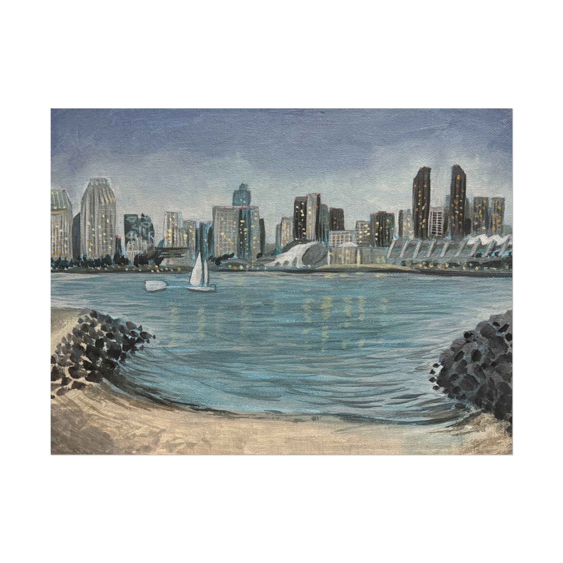 San Diego skyline - Pushing The Art Training Print