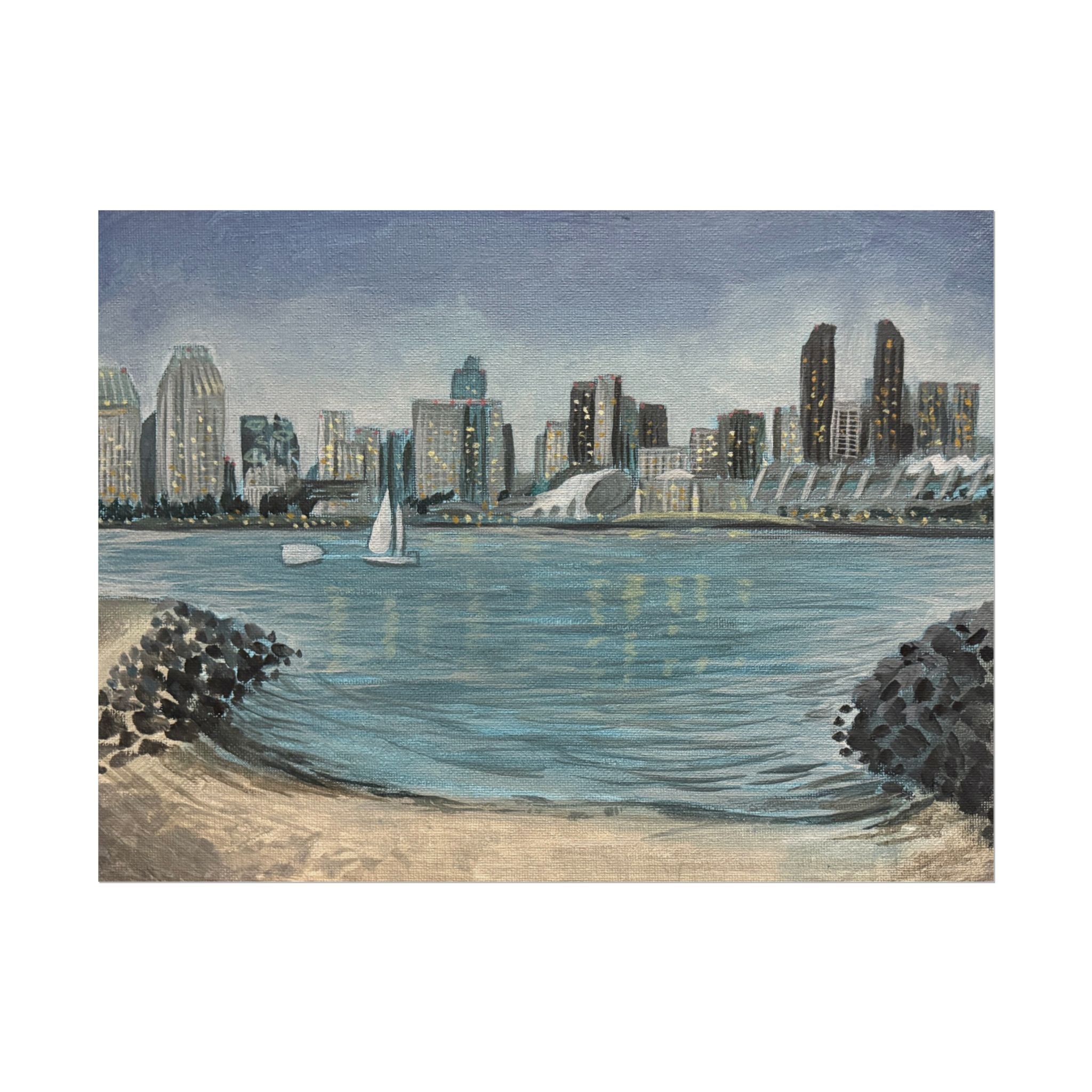 San Diego skyline - Pushing The Art Training Print