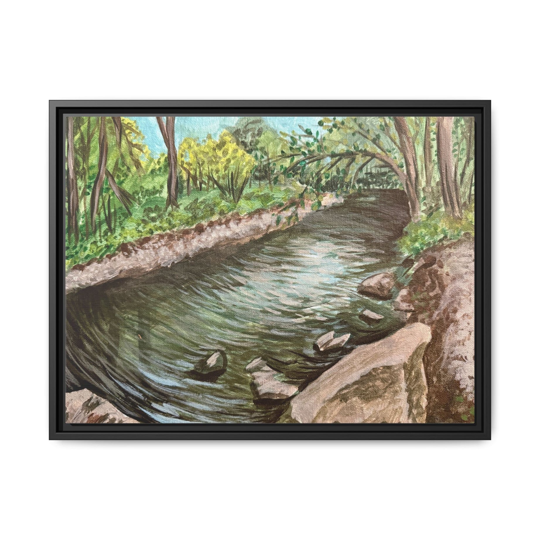 Elk Ridge, Maryland - Day 6 - Pushing The Art Framed Canvas