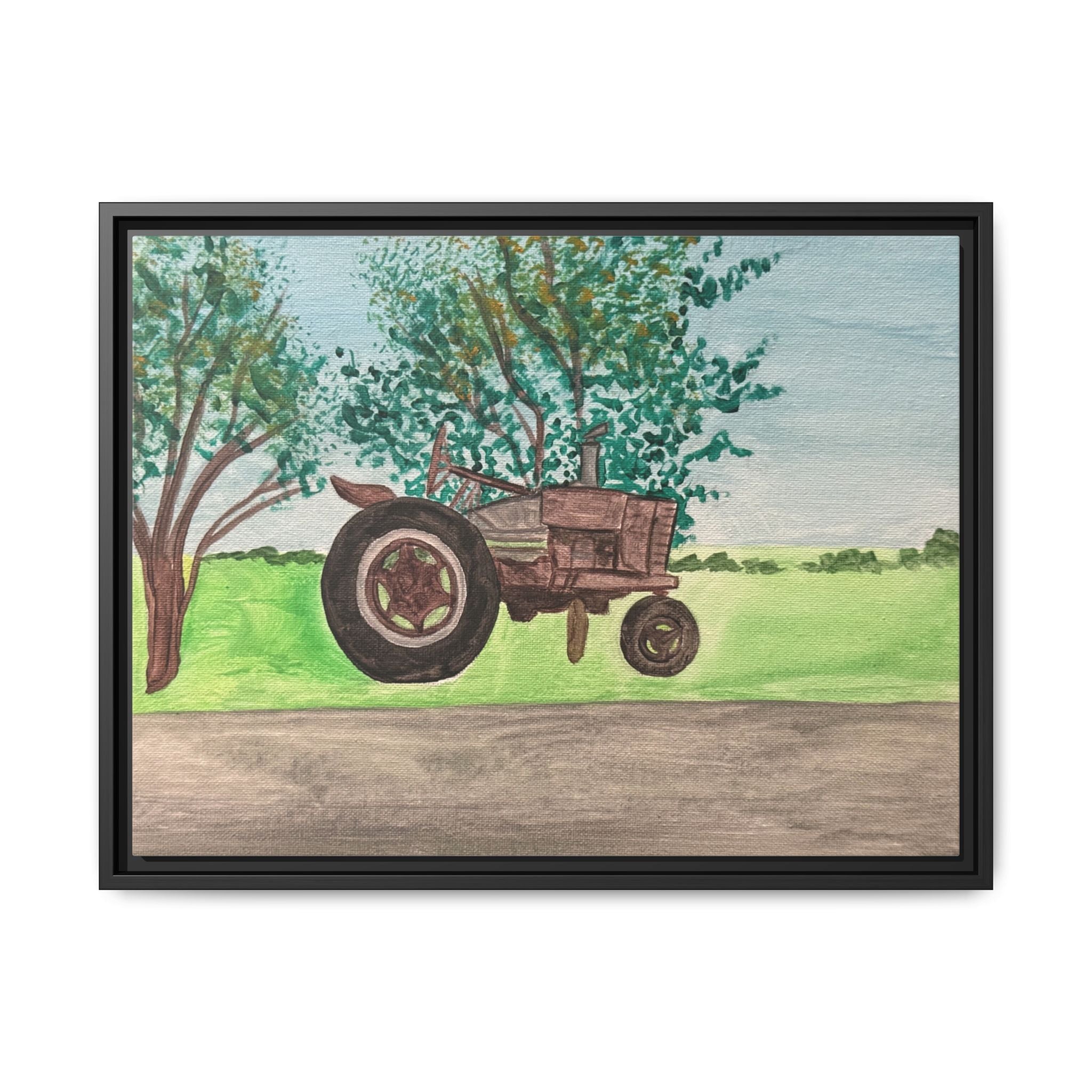 Oakdale, Oklahoma - Day 53 - Pushing The Art Framed Canvas