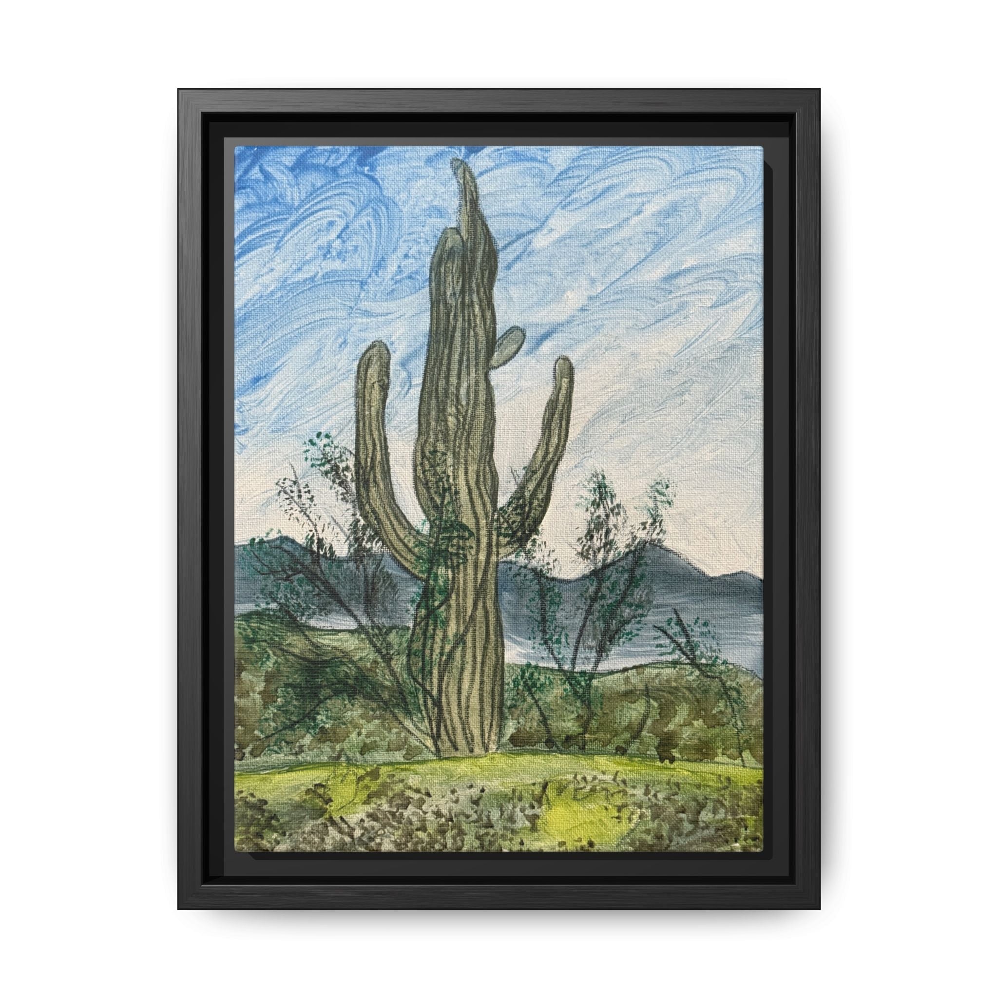 Winkelman, Arizona - Day 89 - Pushing The Art Framed Canvas