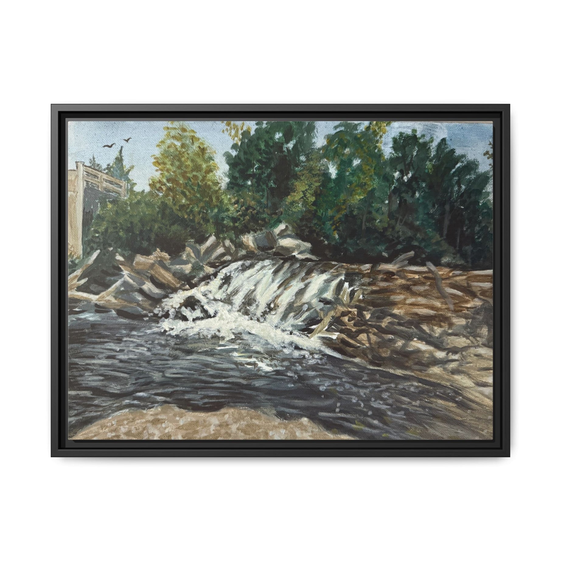 Newark, Delaware - Day 3- Pushing The Art Framed Canvas