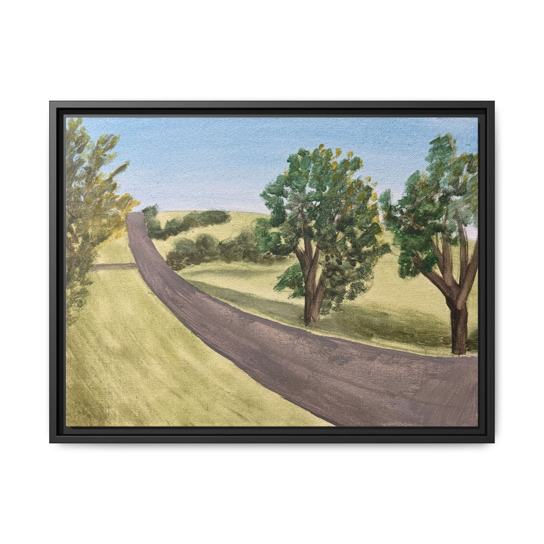 Hinton, Oklahoma - Day 52 - Pushing The Art Framed Canvas