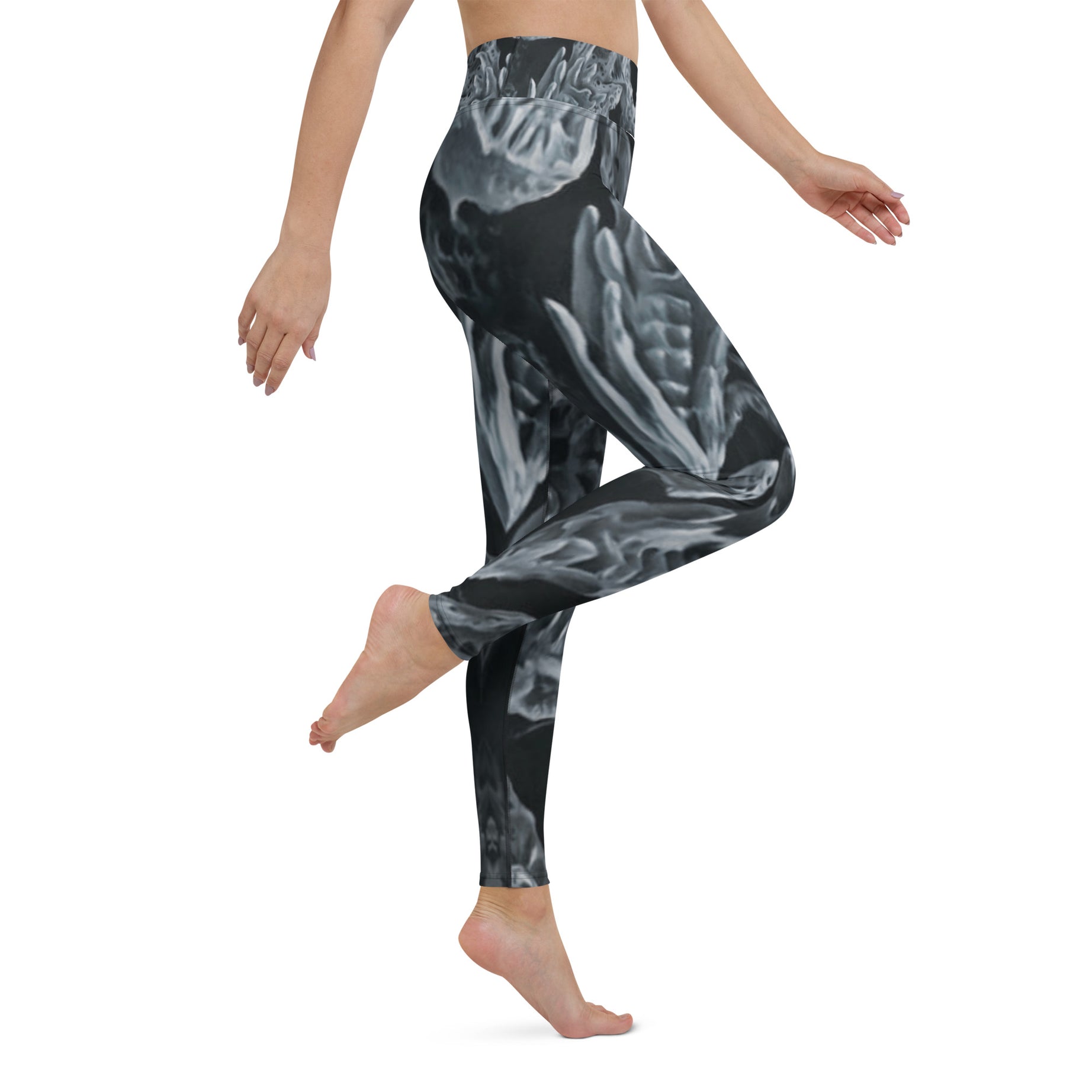 Bio Organic Yoga Leggings Dinosaur Boneyard